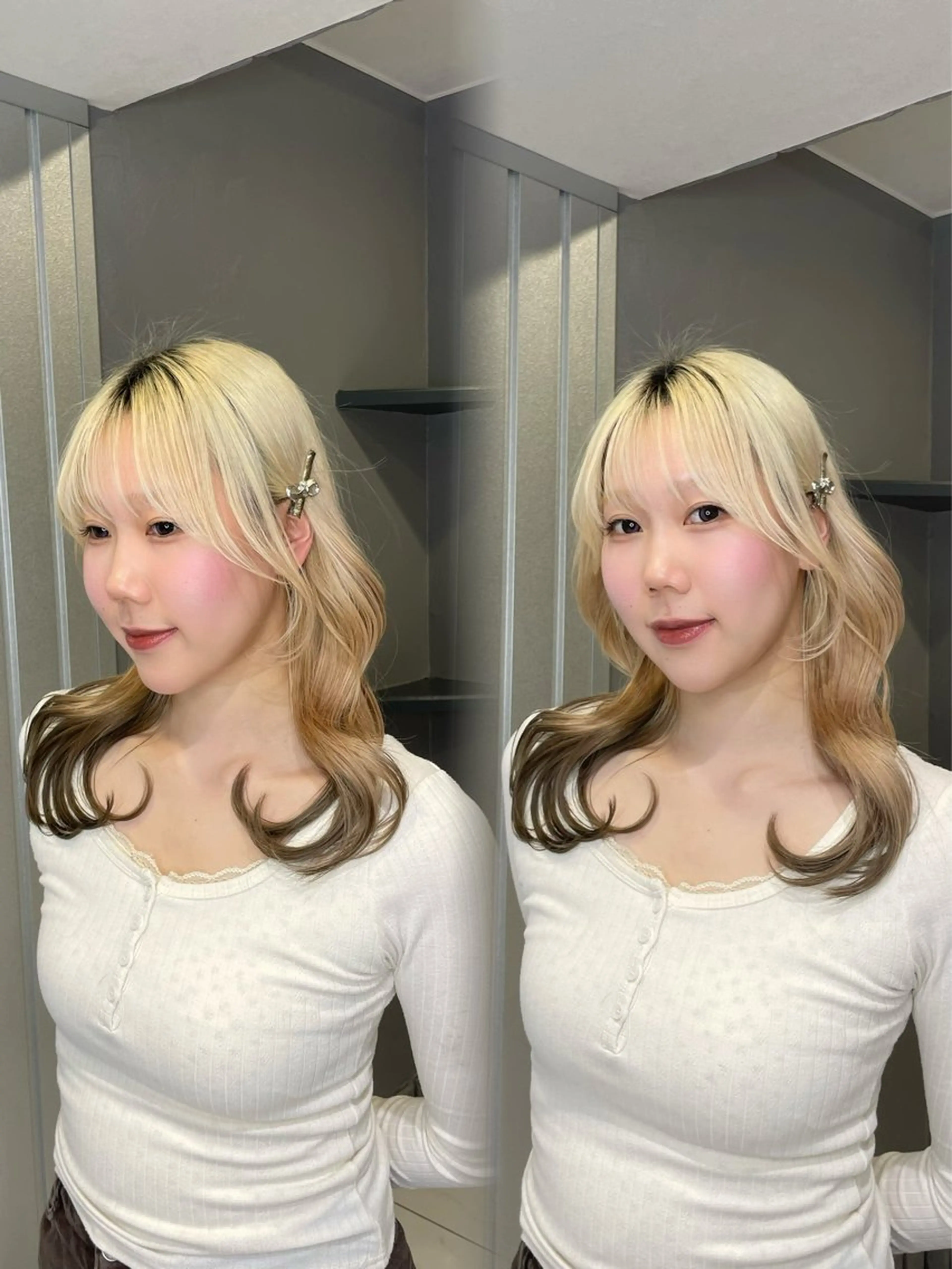 ロング 顔周りカット ヘアカラー トリートメント PRIMO🪄💫 himeのマツエク・マツパデザイン