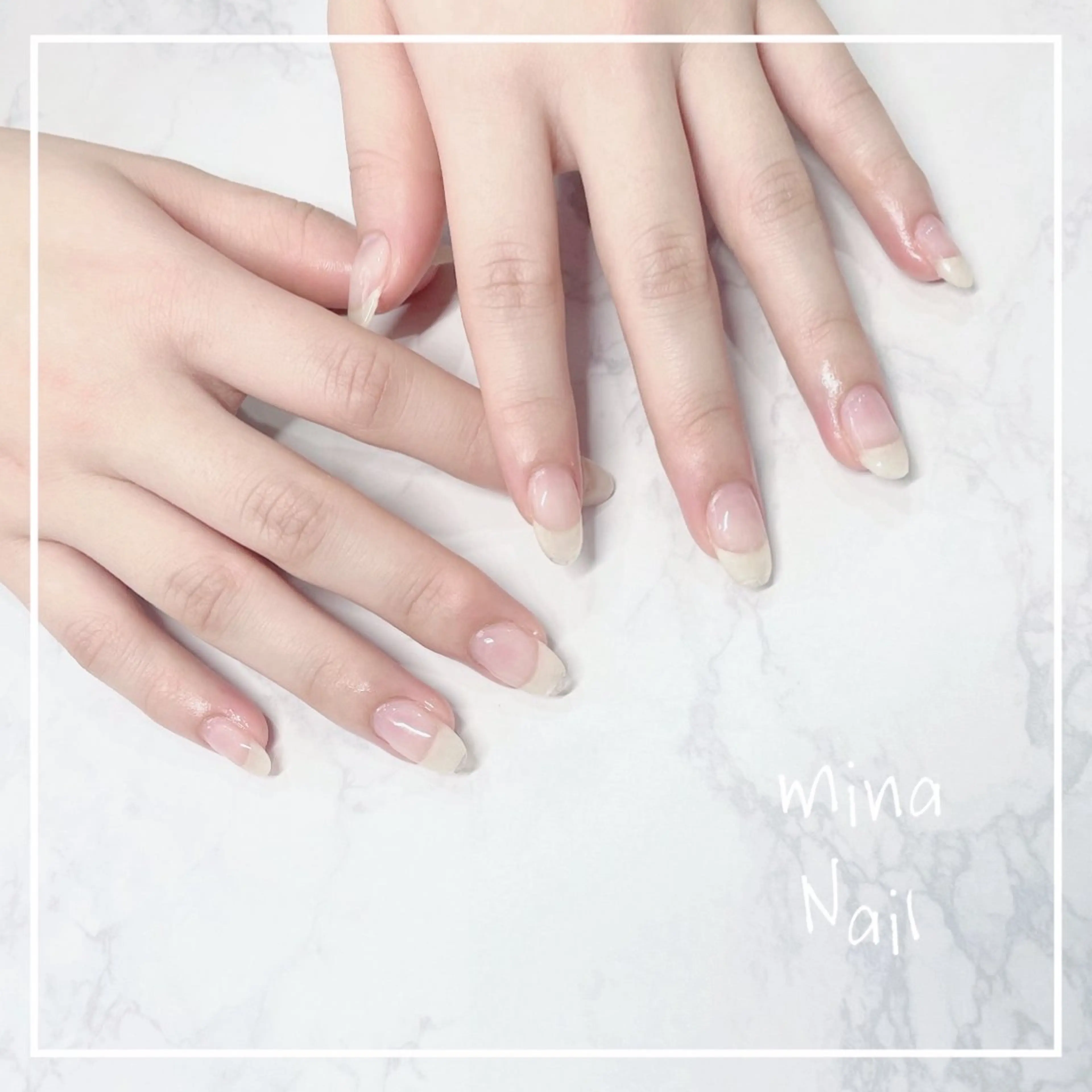 ネイル クリアネイル ジェルネイル mina Nailのネイルデザイン