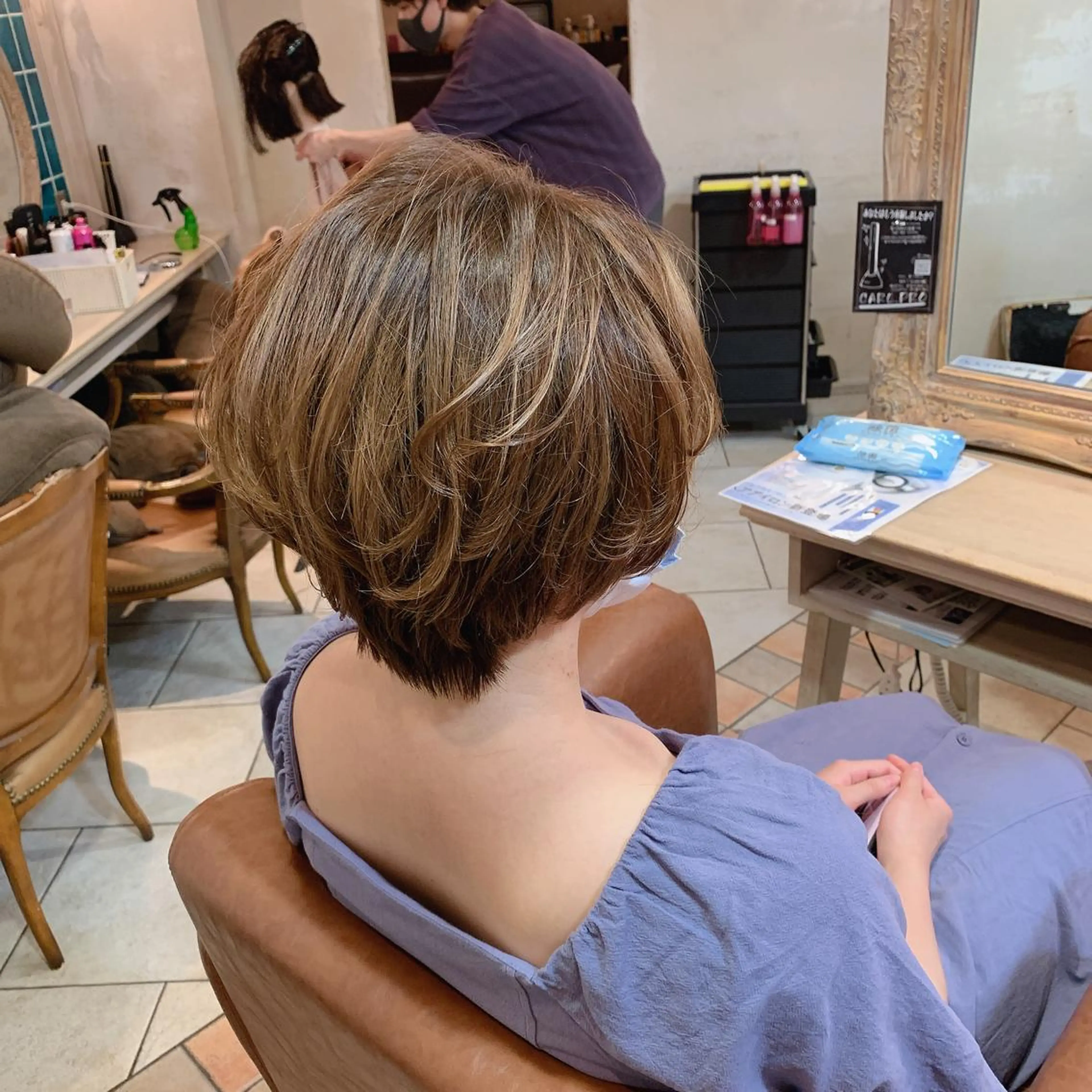 ショート パーマ 丸みショート ショートヘア 森 早希絵のヘアスタイル