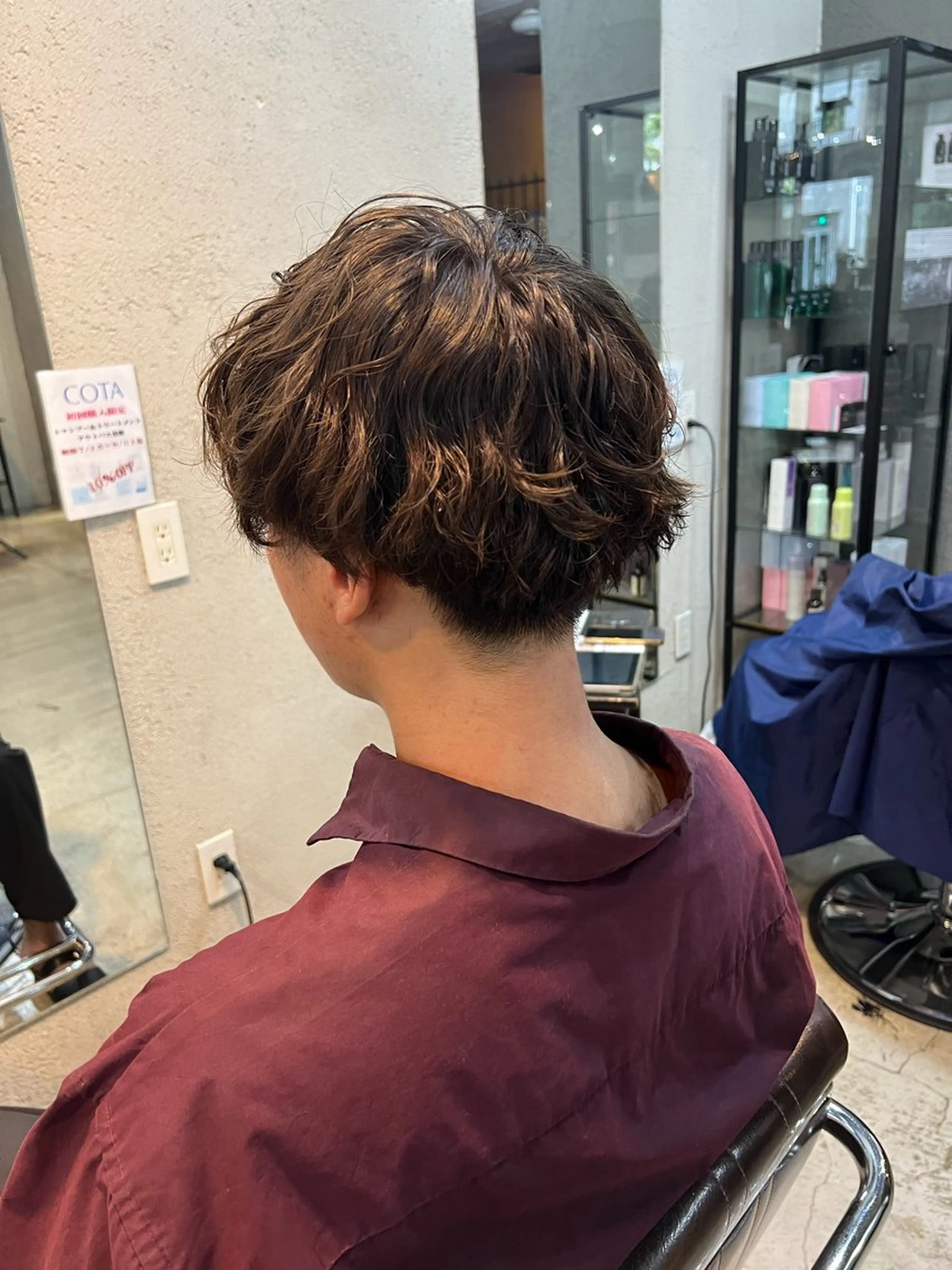 パーマ メンズ メンズパーマ 波巻きパーマ スパイラルパーマ Men's NAM 八角のヘアスタイル