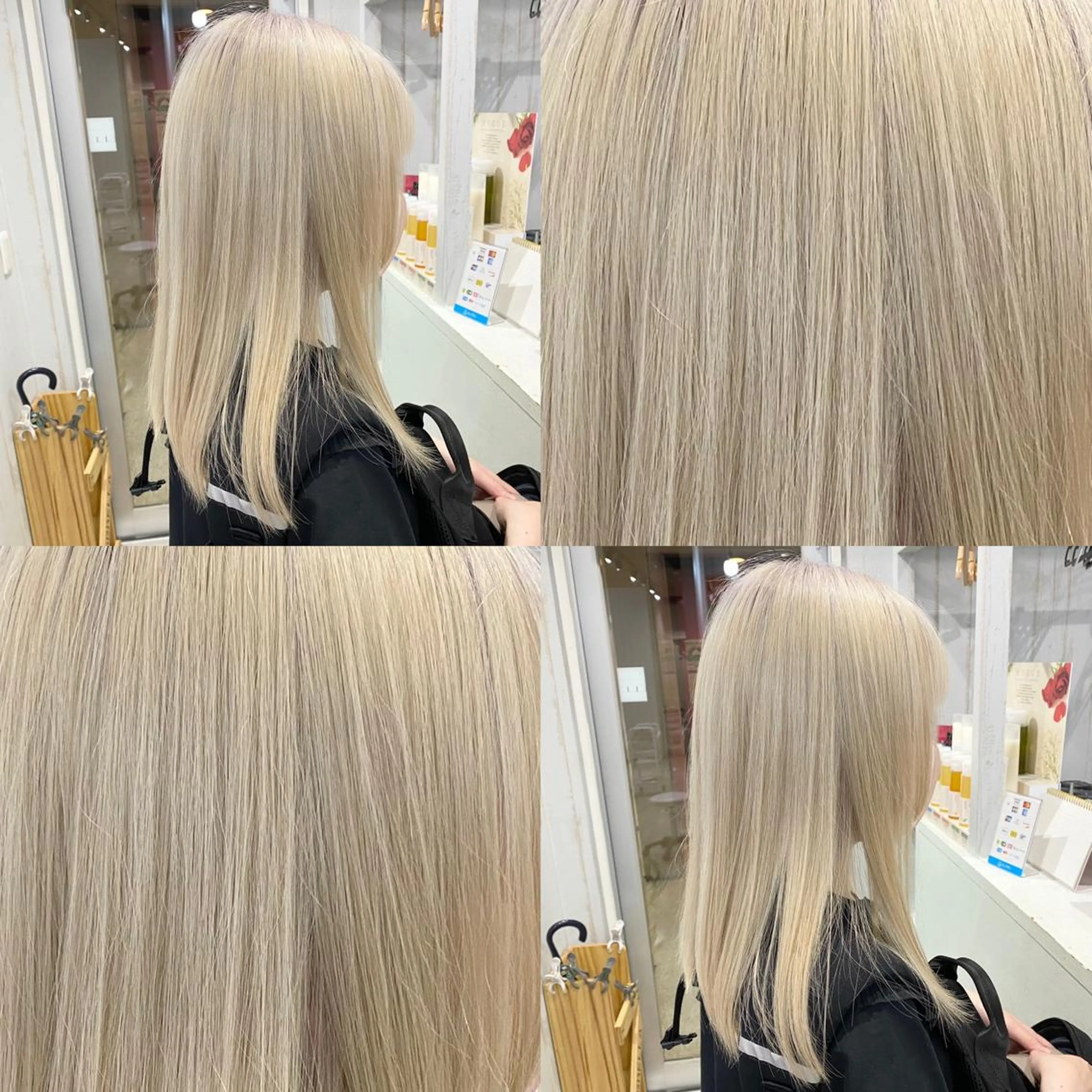 ミディアム カラー ハイトーン💫 エクステ💫maiのヘアスタイル