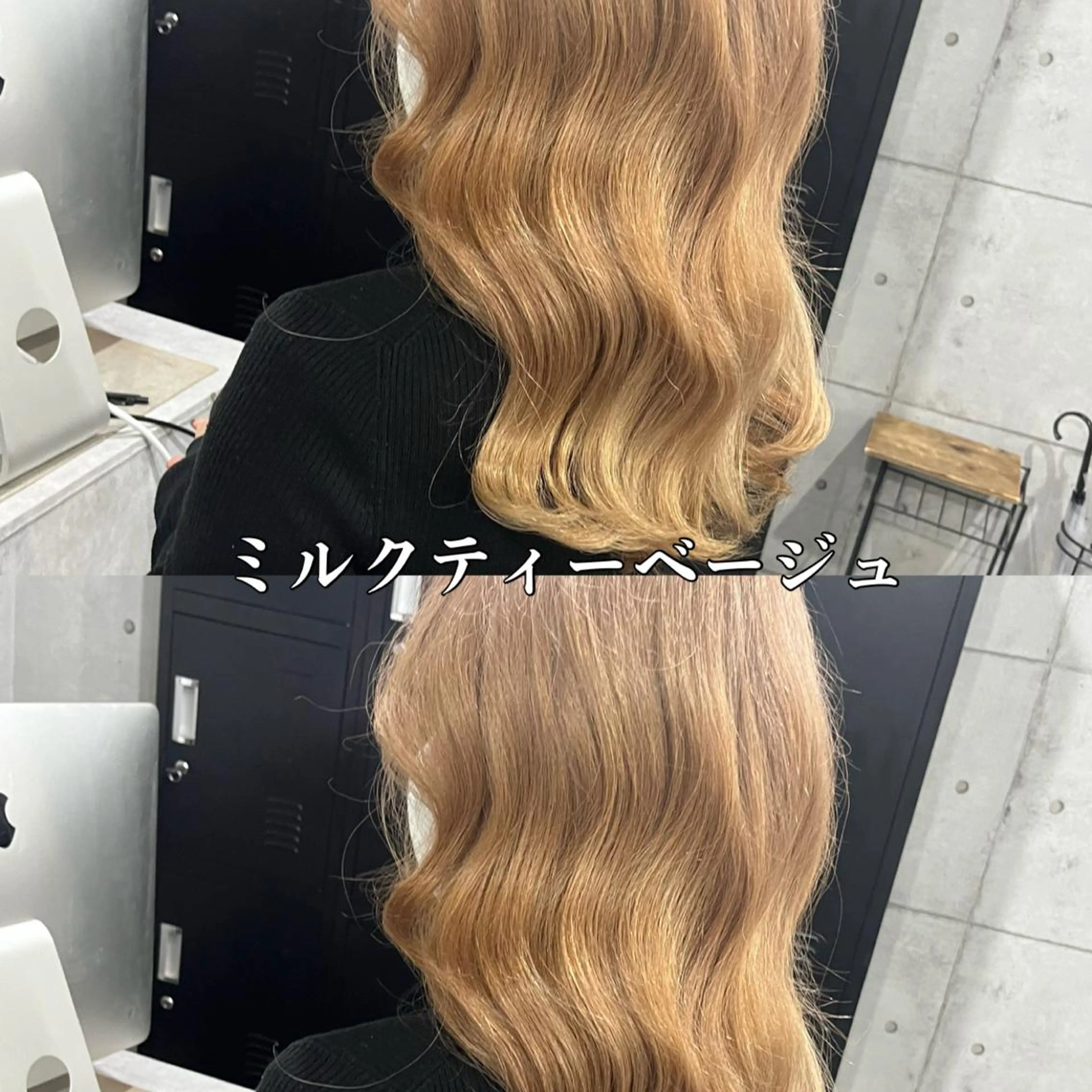 セミロング 🌈カラー特化 ハイトーンけいと🌈のヘアスタイル