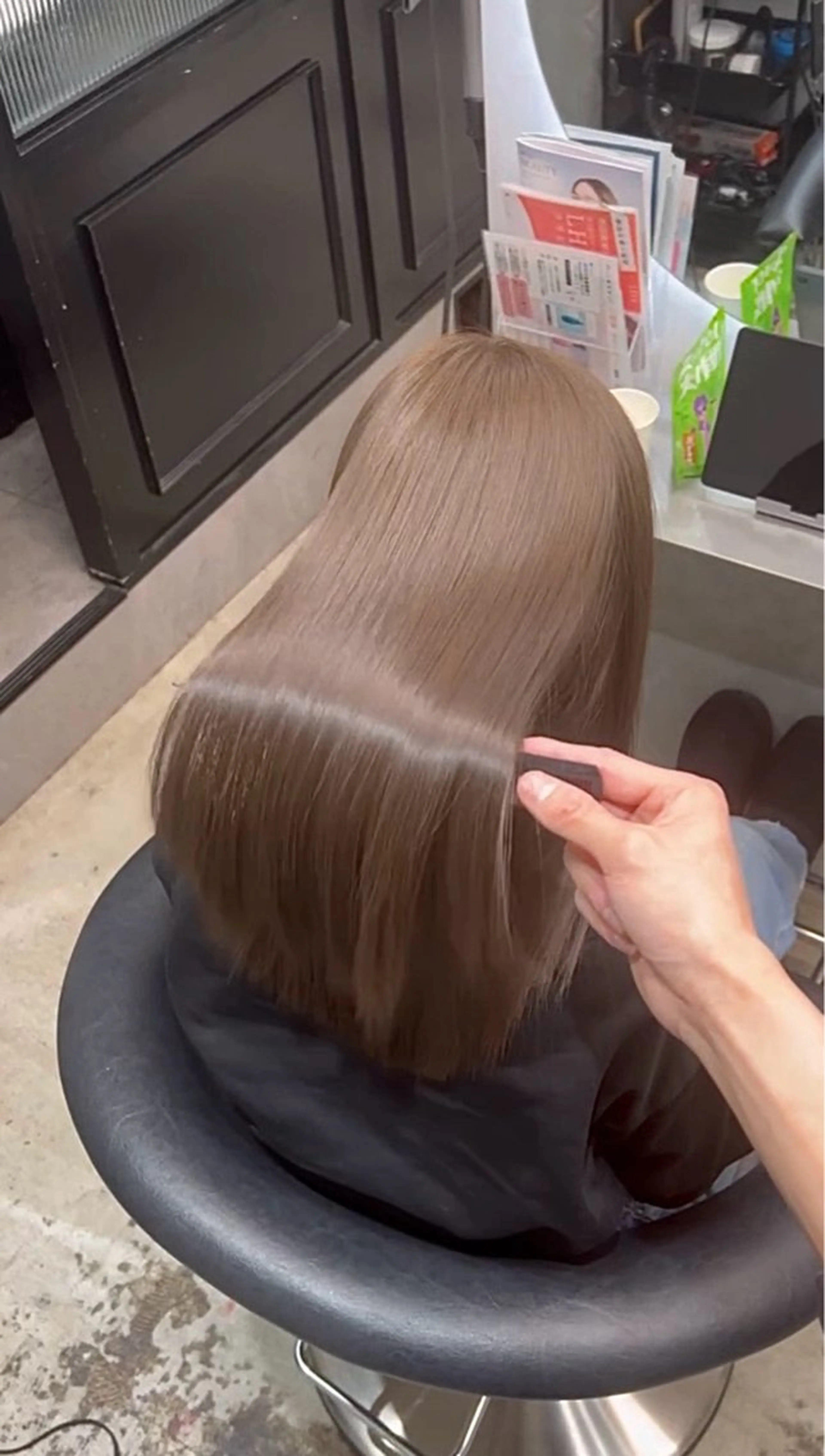 ロング カラー カット ヘアカラー トリートメント ワンホン×韓国/ 髪質改善/itaruのヘアスタイル
