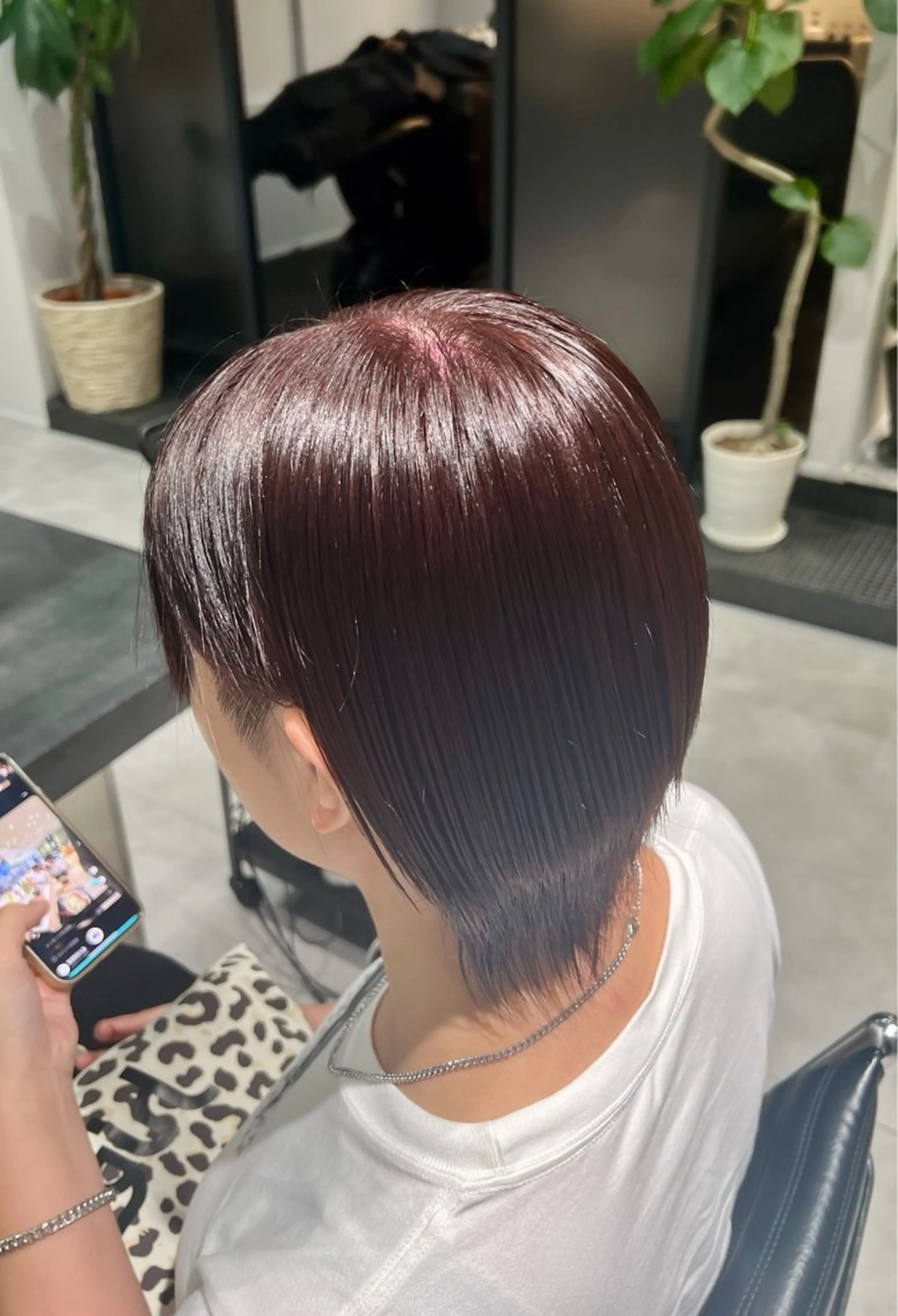 ショート カラー 和夢/メンズカット/ パーマ/ハイトーンのヘアスタイル