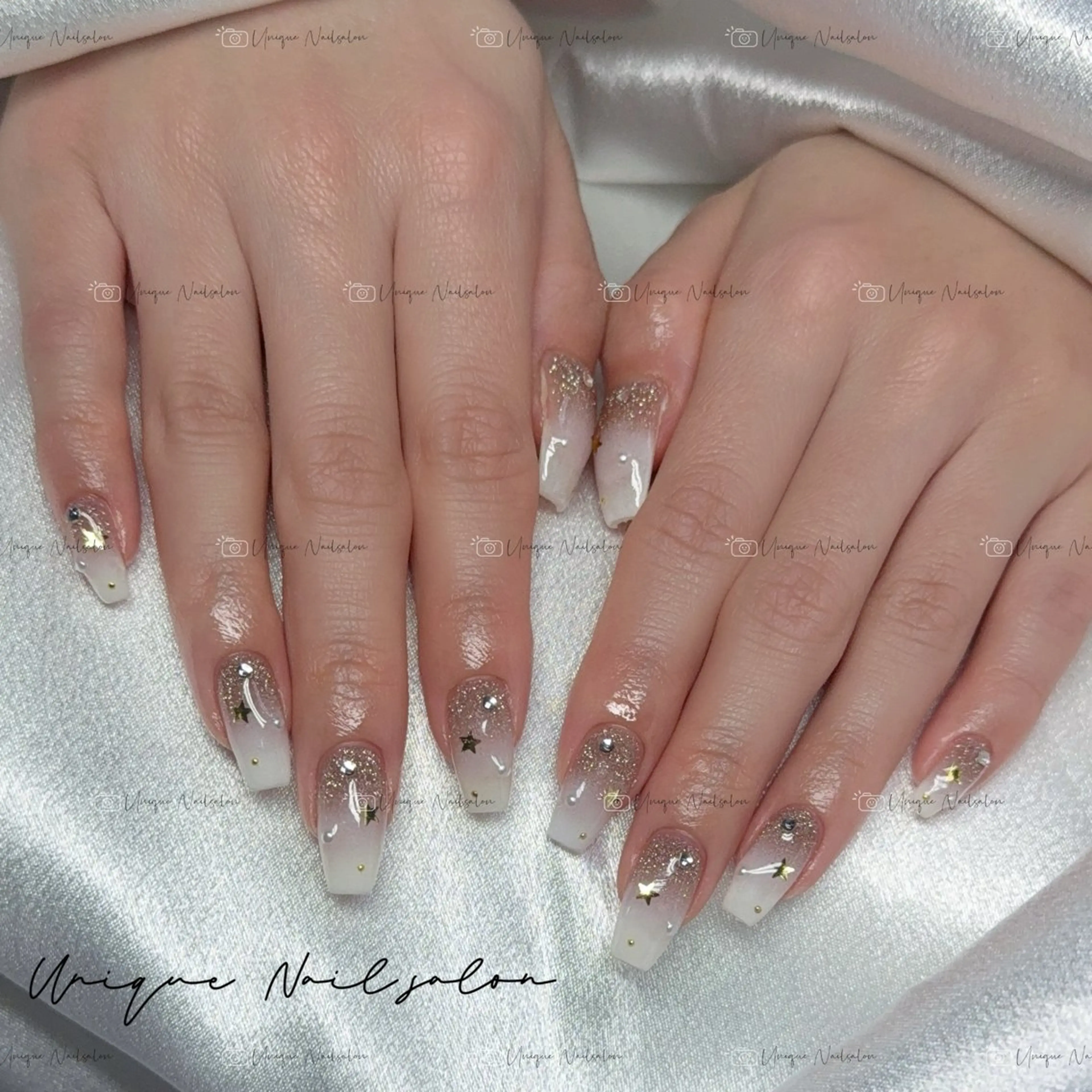 ネイル ハンドネイル ハンドケア UniqueNail 長さだし専門店のネイルデザイン