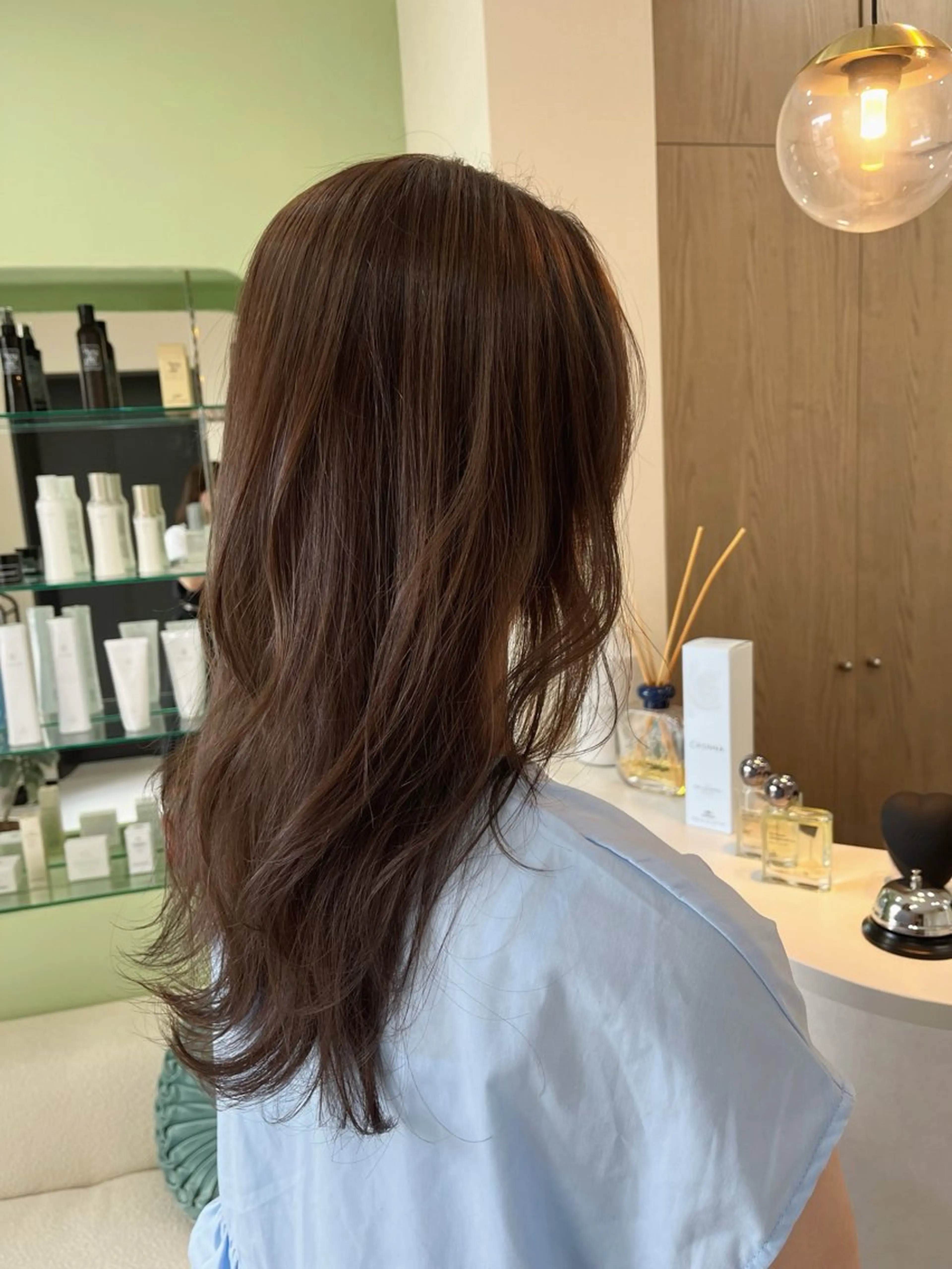 ロング カラー 中村 佳歩のヘアスタイル