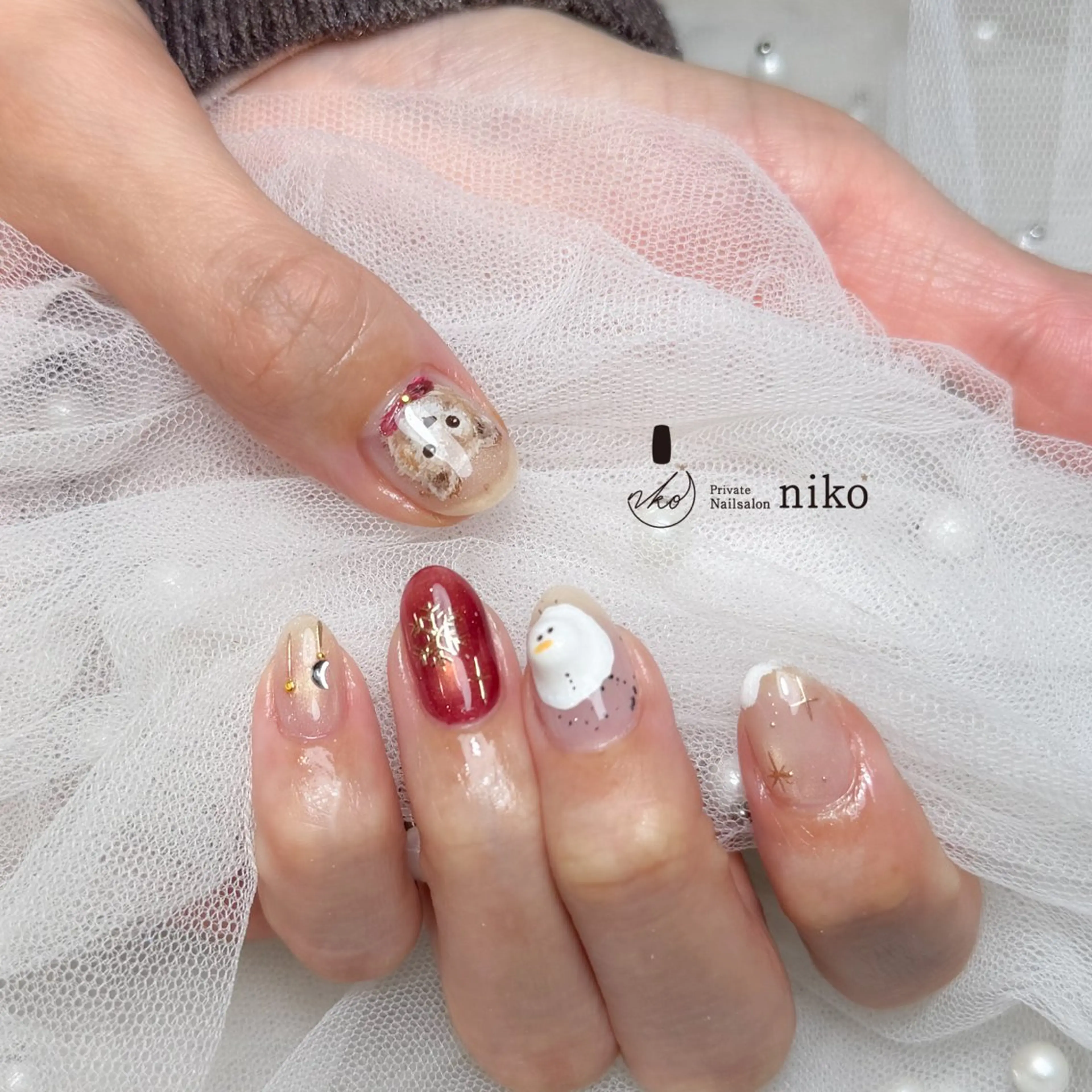 ネイル ハンドネイル フットネイル 岡部 彩美のネイルデザイン