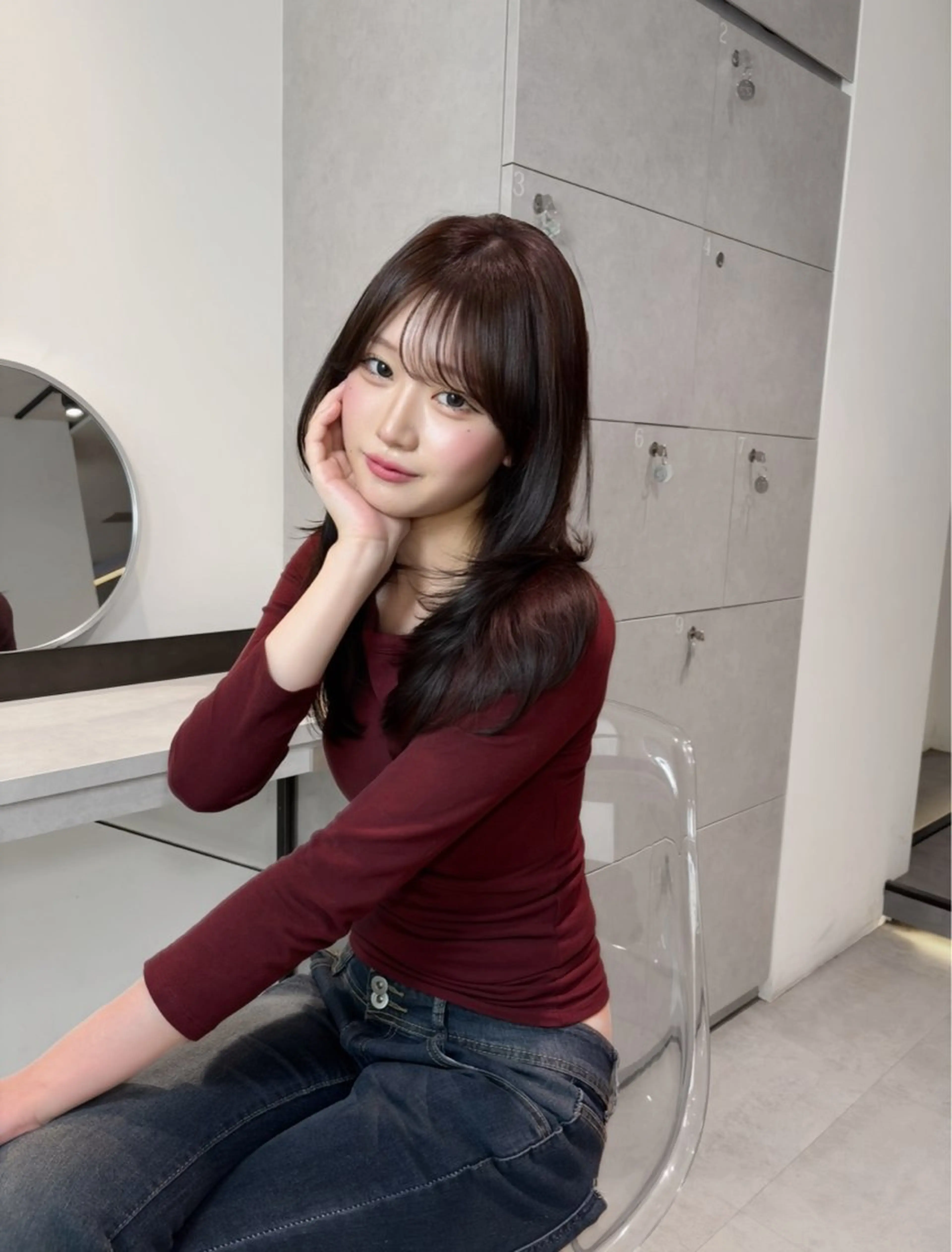 ロング ハッシュカット ハイレイヤー レイヤーカット 吉村 駿佑のヘアスタイル