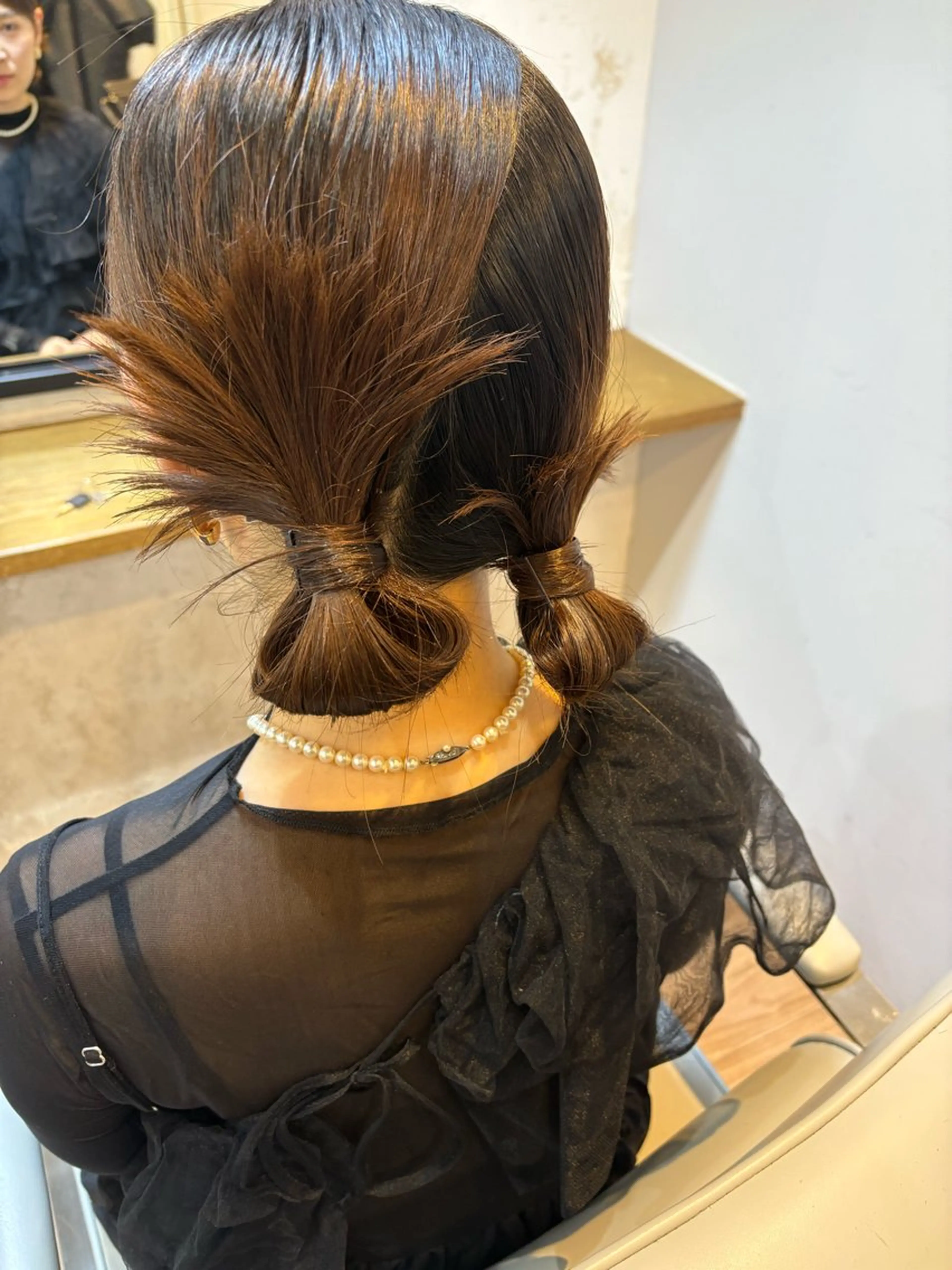 ヘアアレンジ ヘアセット 韓国ヘアー🇰🇷 MIWAのヘアスタイル