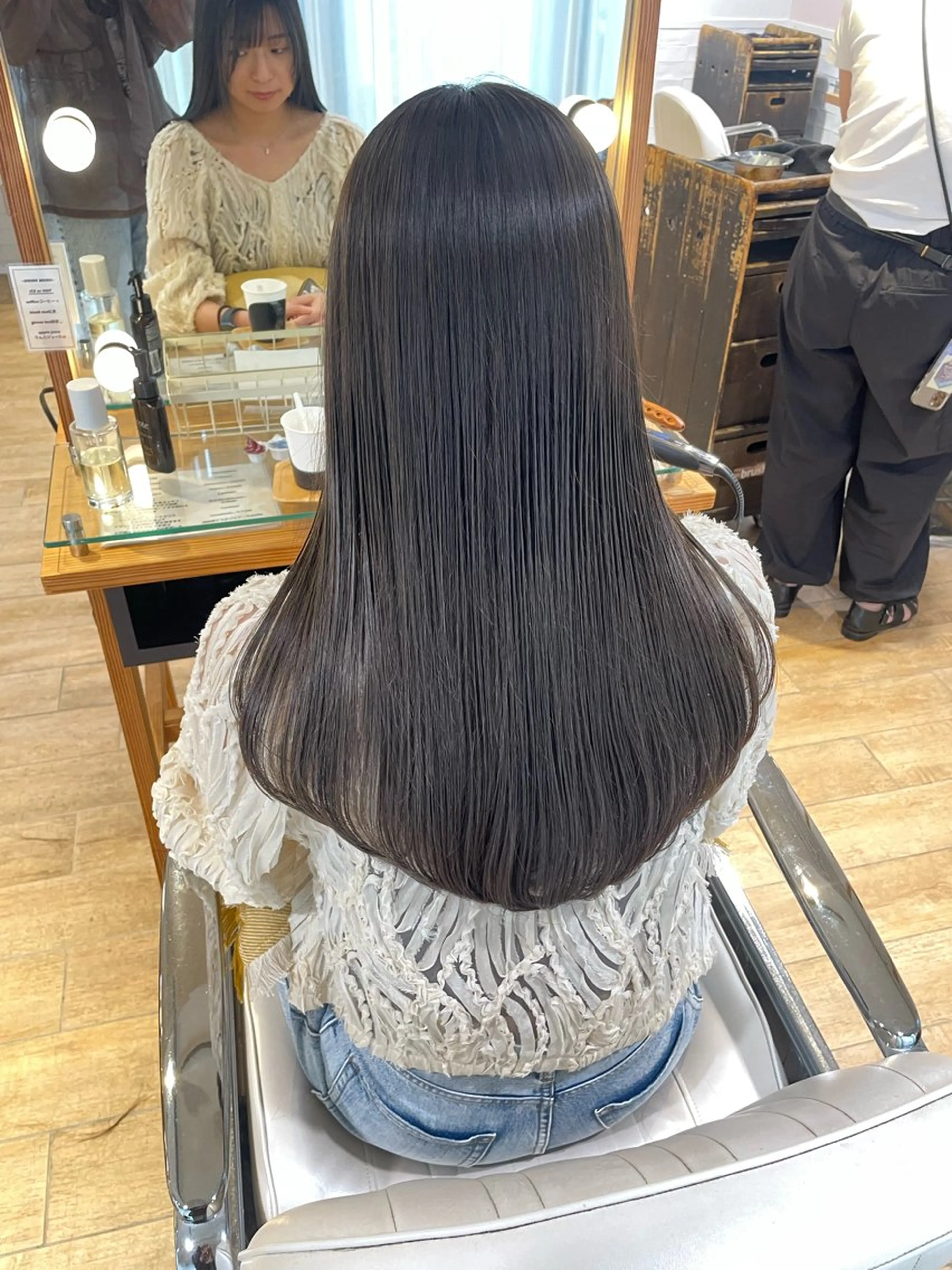 セミロング カラー ヘアアレンジ カット ヘアカラー トリートメント ハイトーンピンク🍑 ブリーチ🍑RINAのヘアスタイル