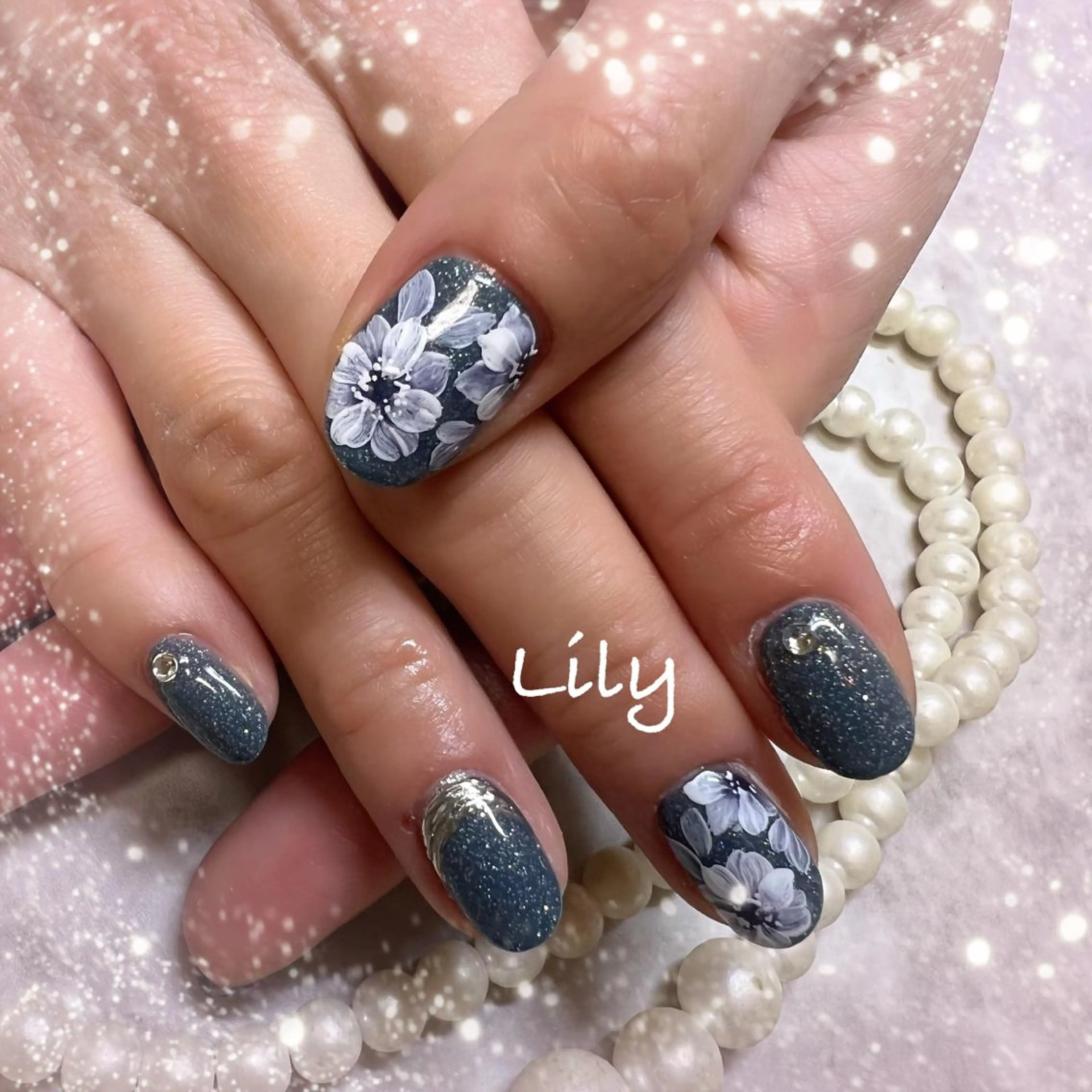 ネイル ハンドネイル Lily*nail 🌻Mii🌻のネイルデザイン