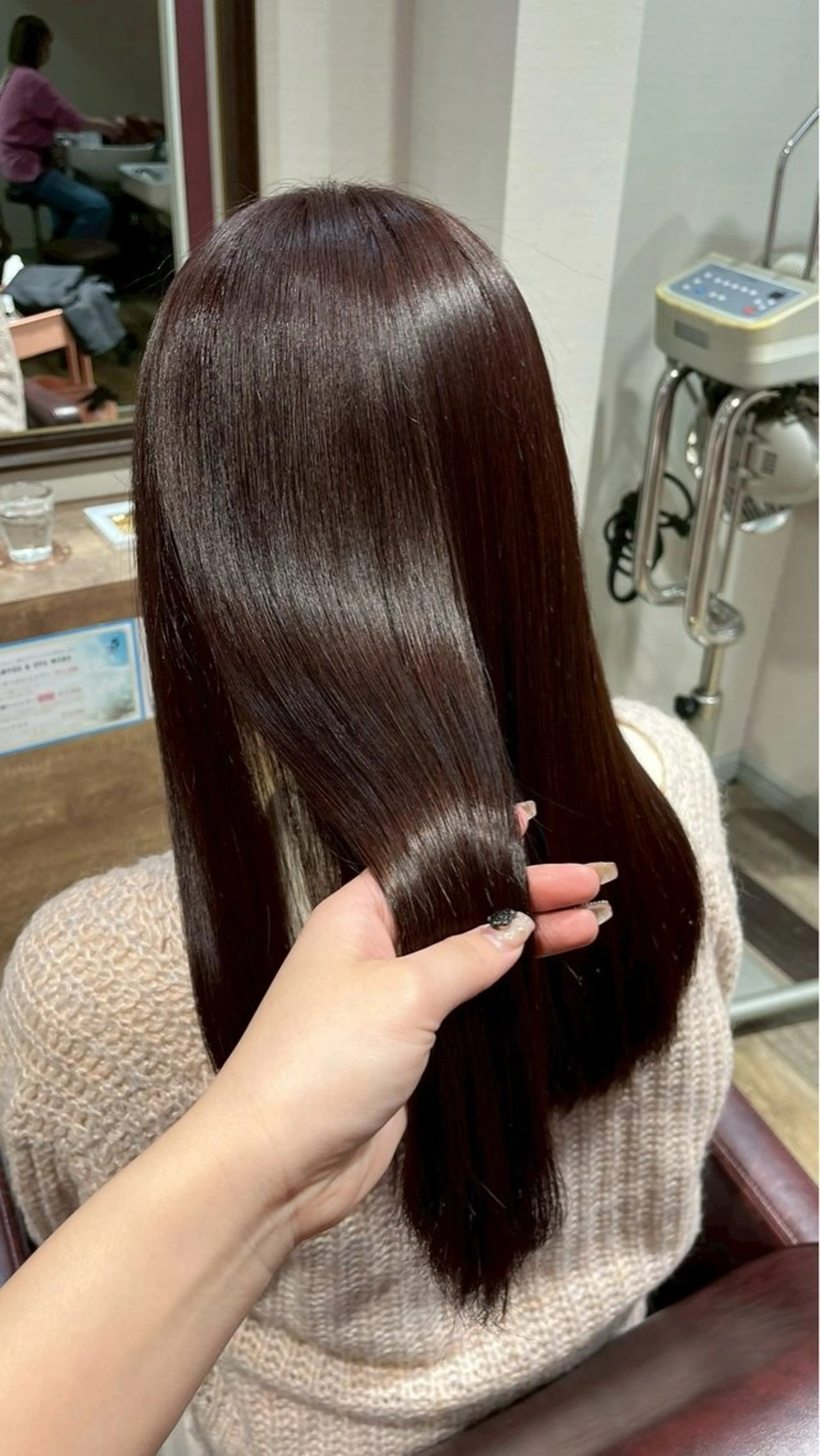 ロング カラー カット ヘアカラー トリートメント 艶カラー/ 縮毛矯正/いくののヘアスタイル
