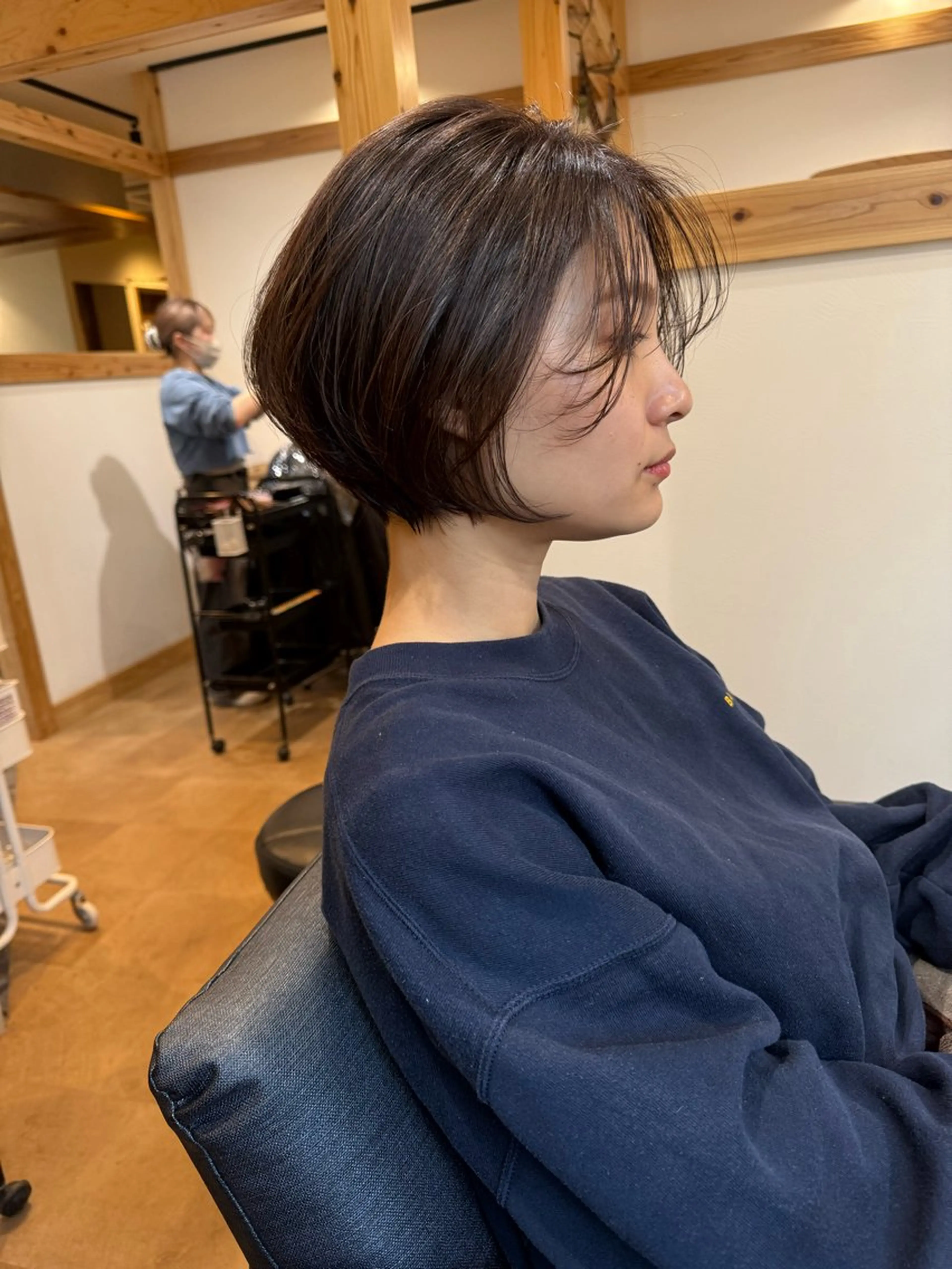 💞透明感ツヤ髪💞ショートカット限定+カラー＋ケアトリートメント＋マイクロバブル※ボブ不可の写真