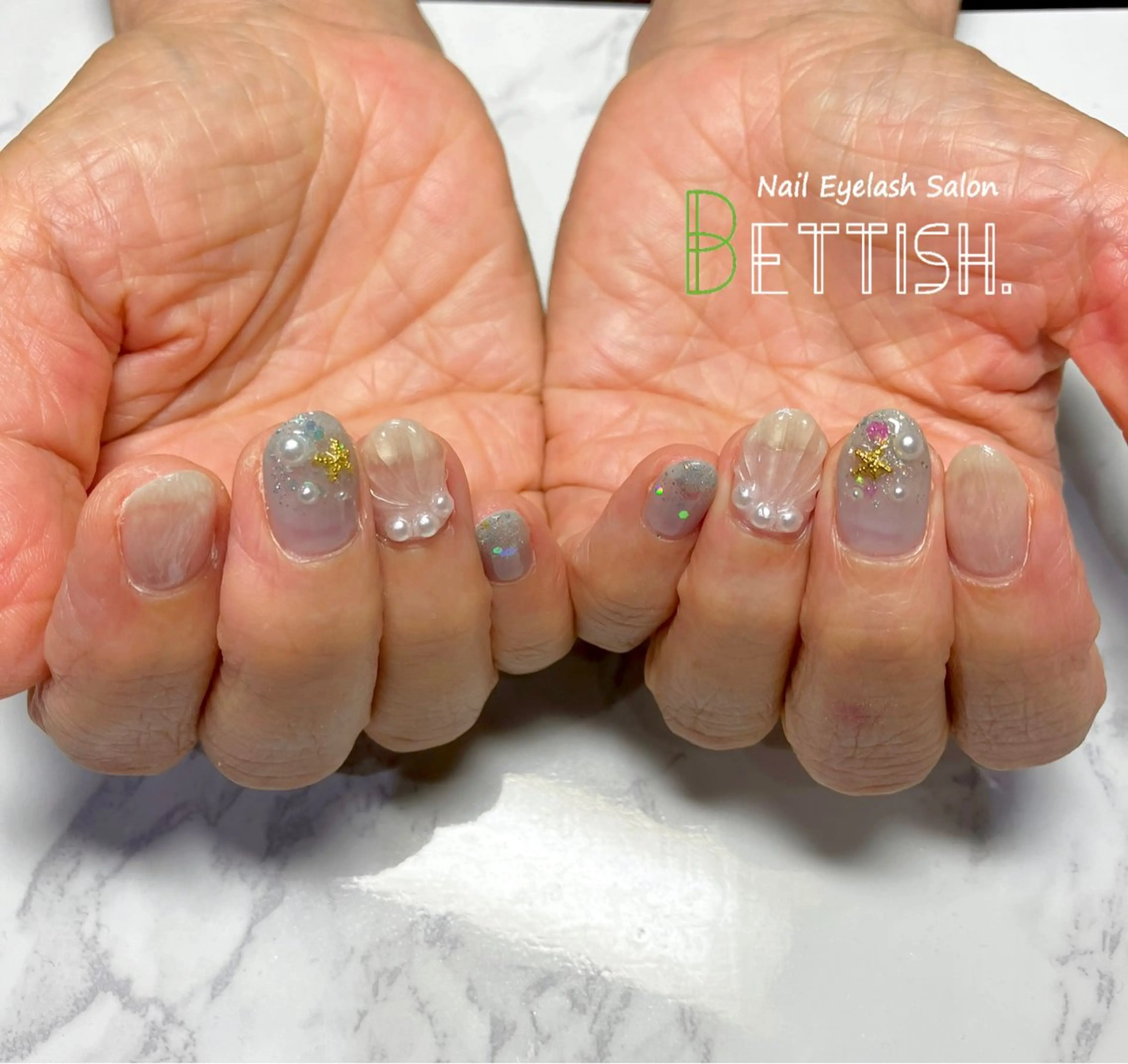 ネイル ブルー BETTISH. KUMIKO☺︎︎のネイルデザイン