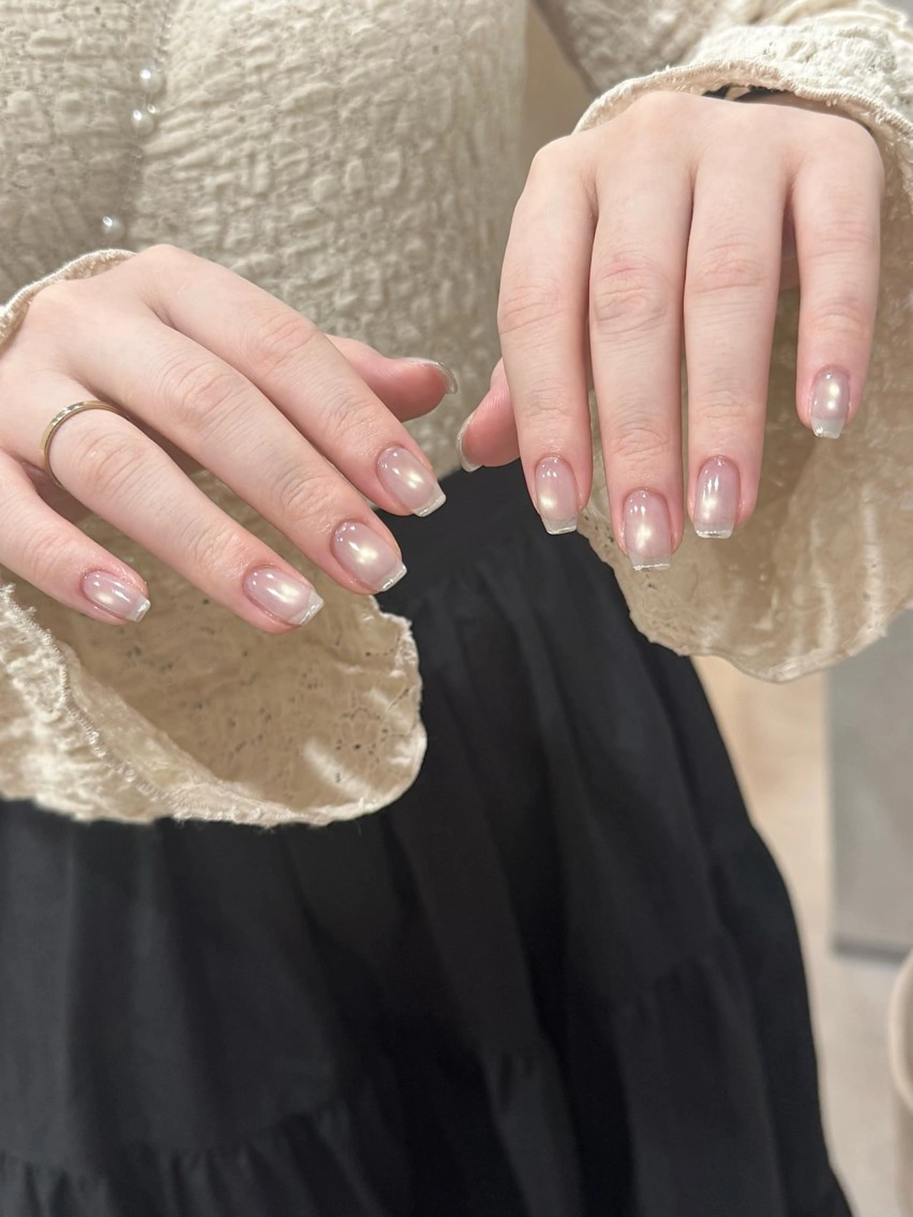 ネイル アートネイル ミラーネイル ハンドネイル NINE_ AKARIのネイルデザイン