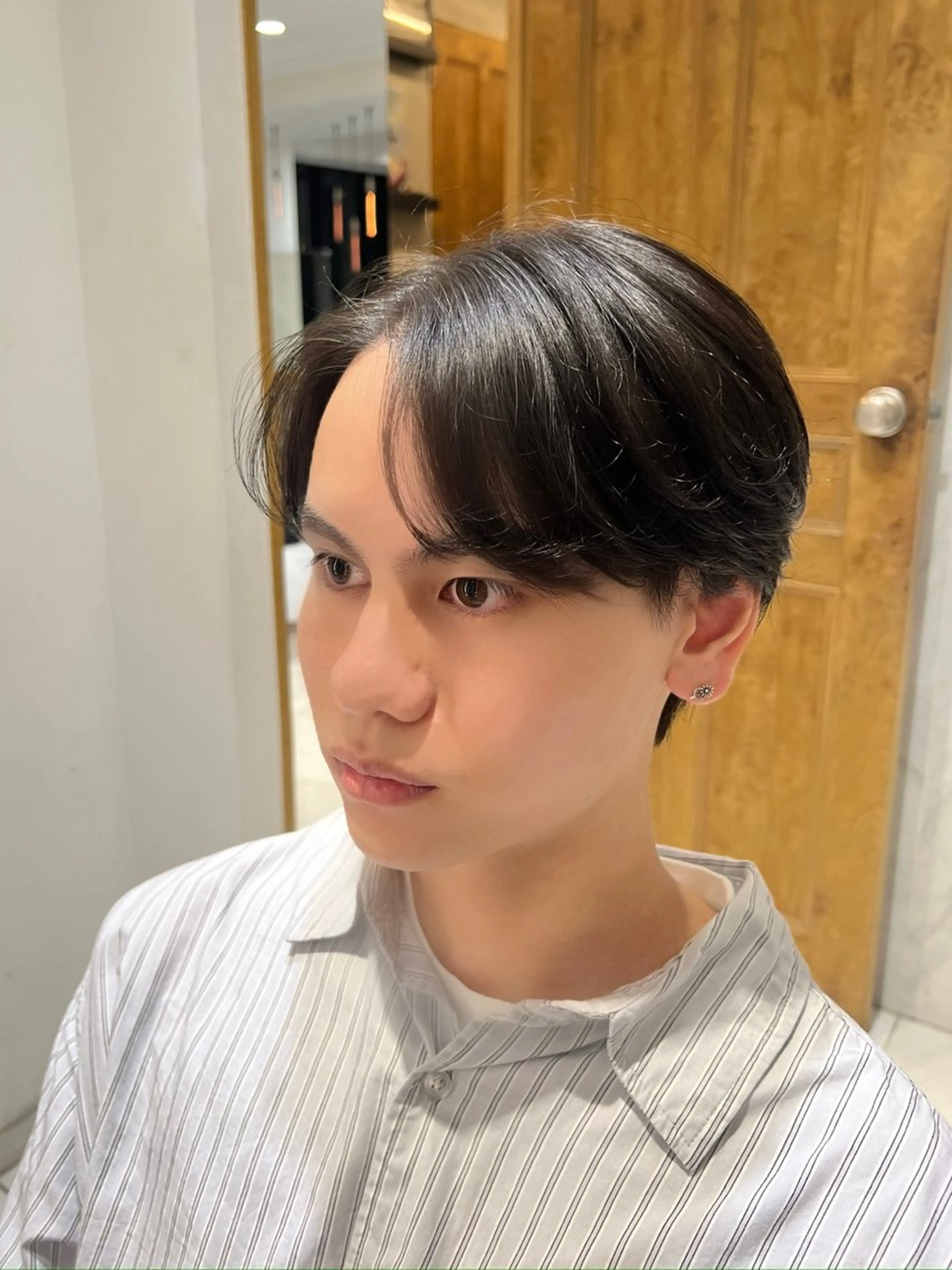 メンズ 似合わせくすみカラー ‎/縮毛/川添桃花‎のヘアスタイル