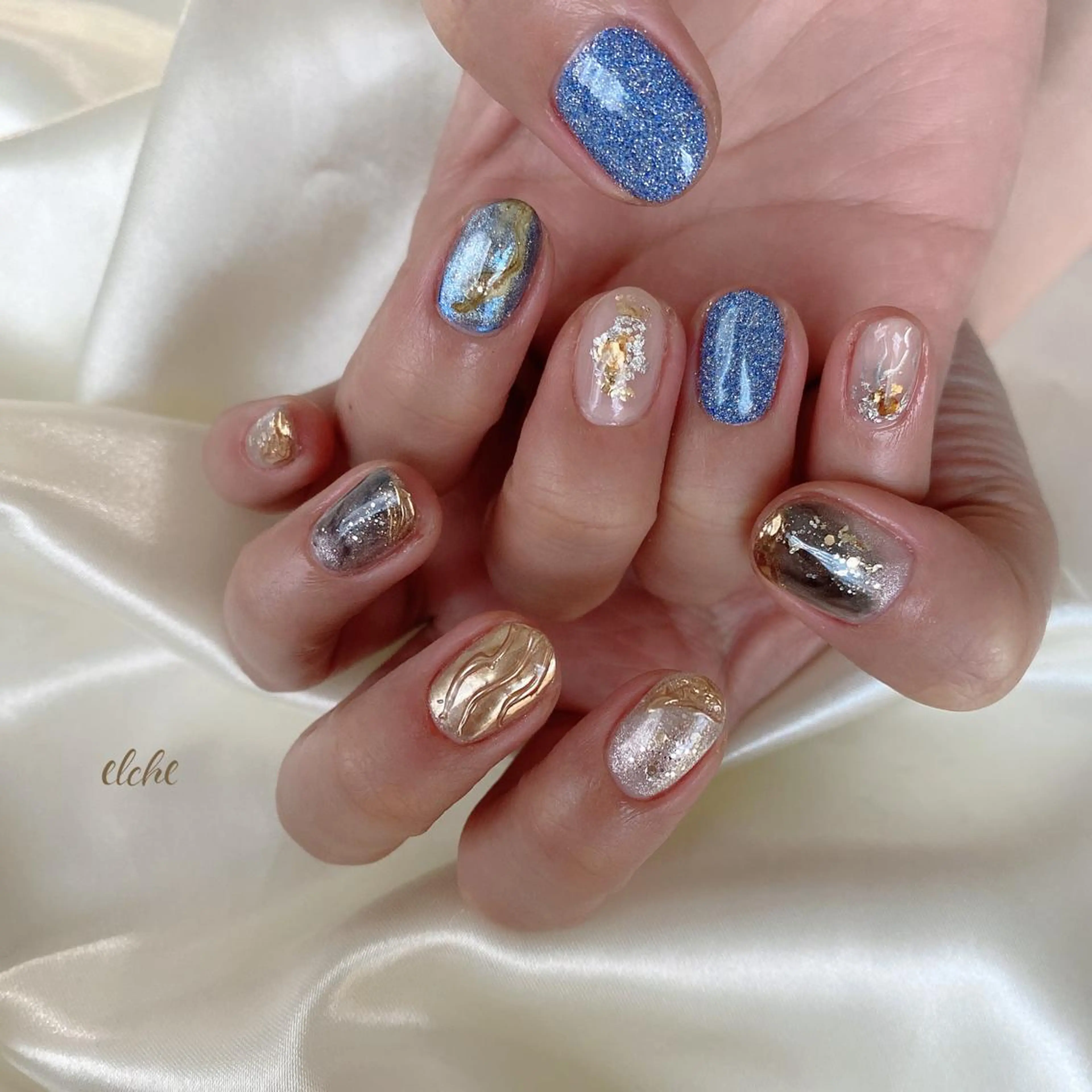 ネイル フラッシュネイル Rio 𓍼のネイルデザイン