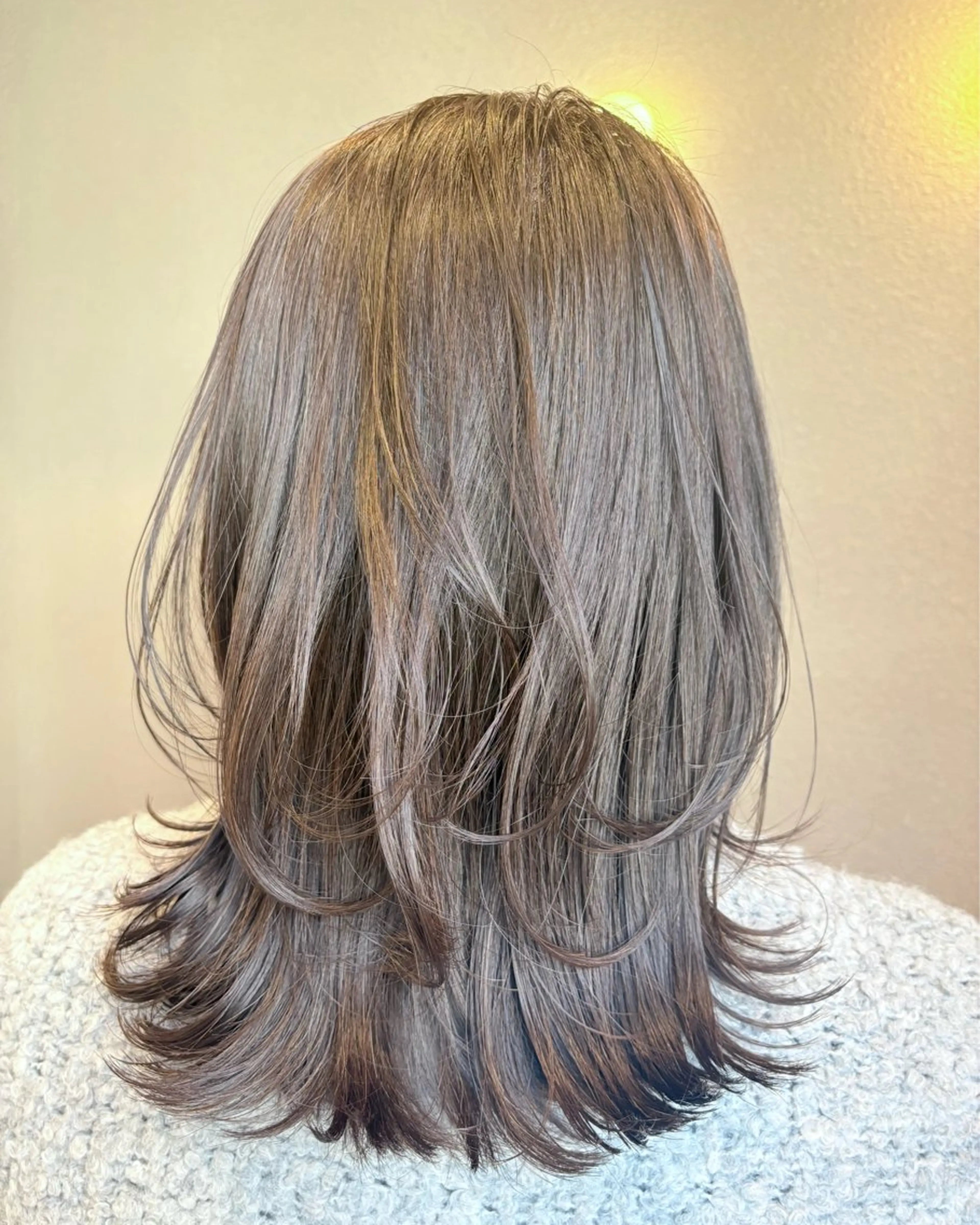 ミディアム カラー カット ヘアカラー ヘッドスパ くびれミディアム/似 合わせ/鎌倉/edAのヘアスタイル