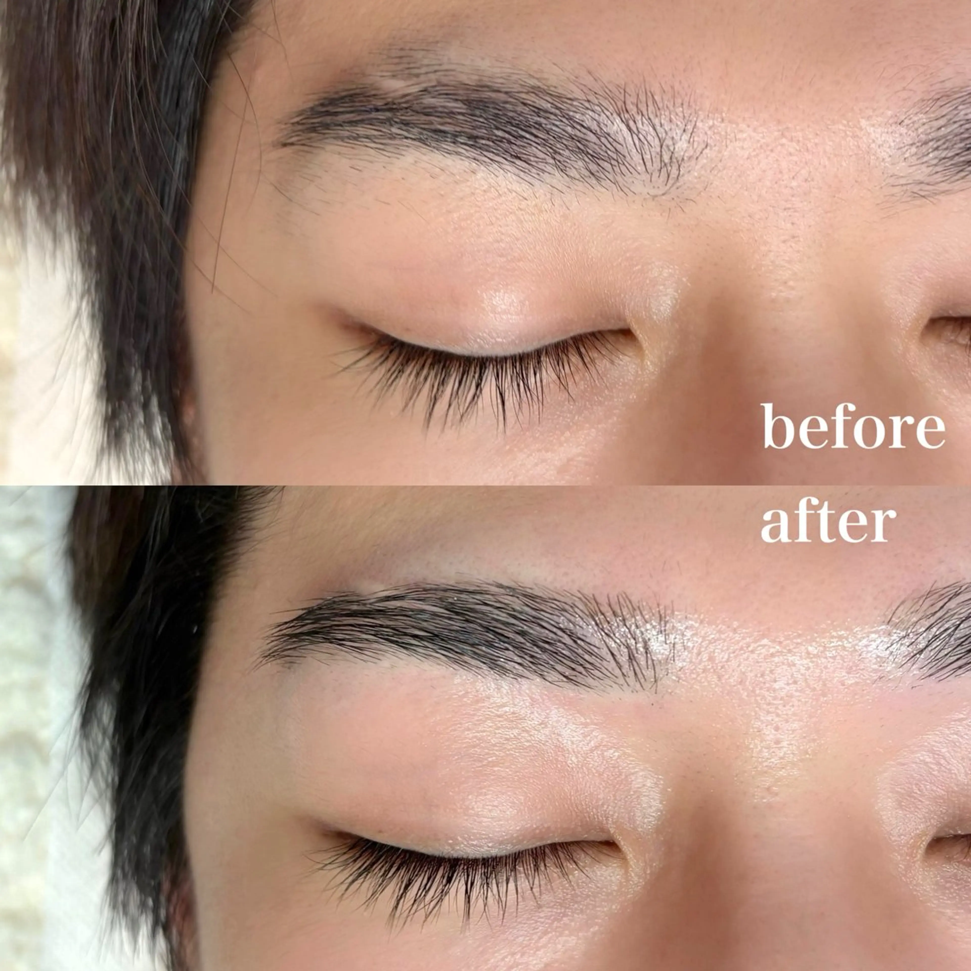 アイブロウ ワックス脱毛 眉カット meg .のマツエク・マツパデザイン