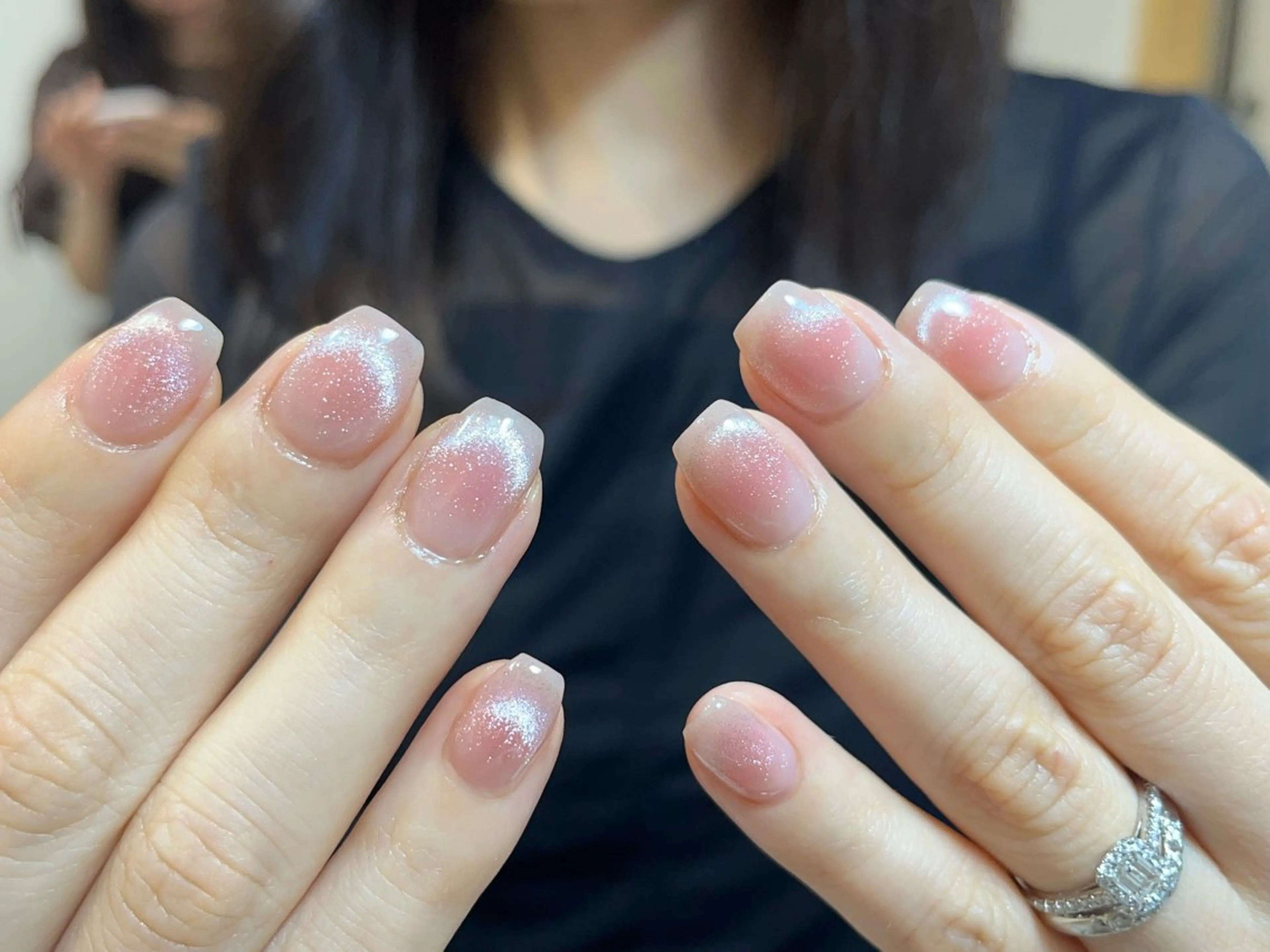 ネイル ワンホンネイル ハンドネイル Venus nail チップ長さだし専門店のネイルデザイン