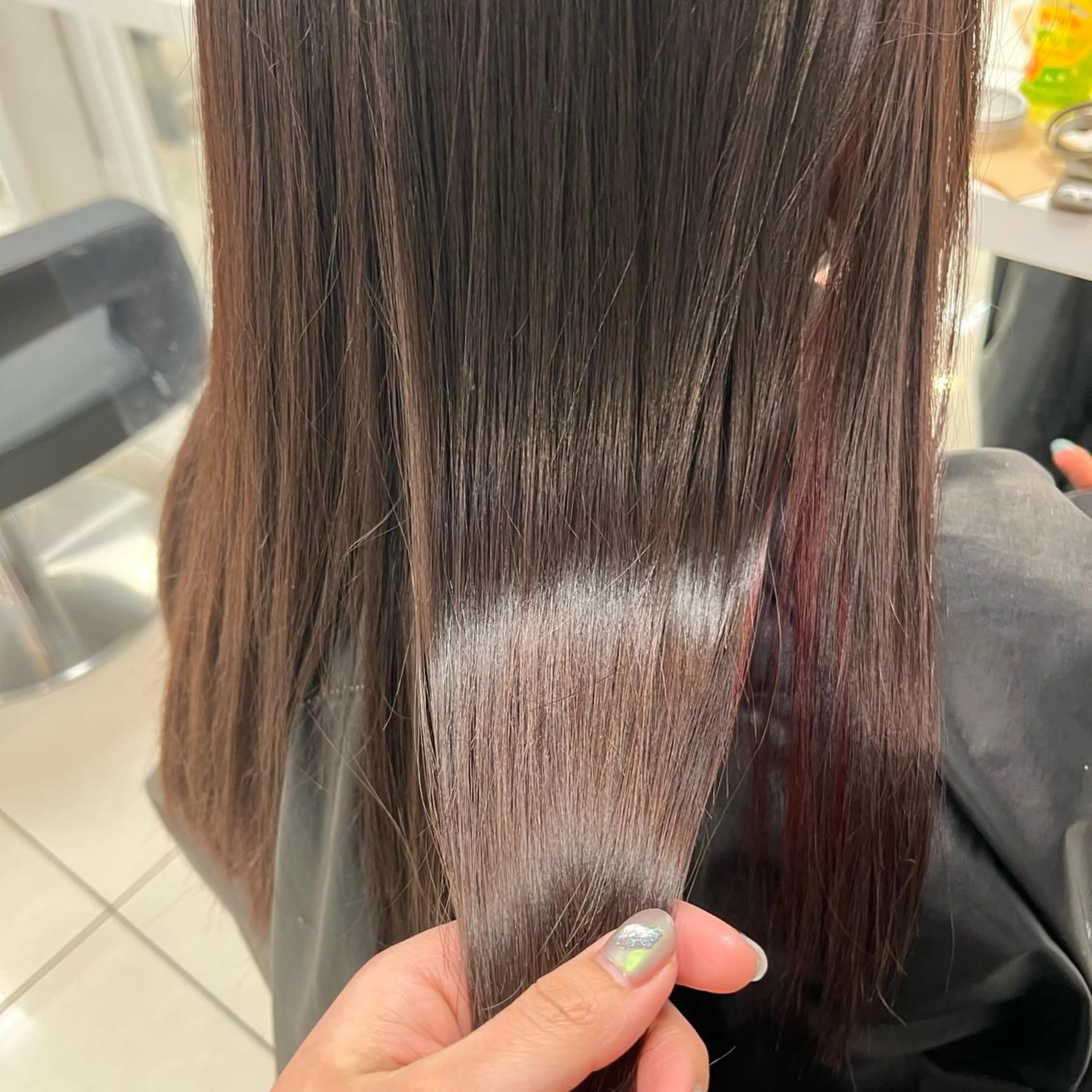 セミロング カラー 透明感カラー イルミナカラー ラベンダーカラー カット ヘアカラー トリートメント 【メンズ縮毛矯正/ Ryokaのヘアスタイル