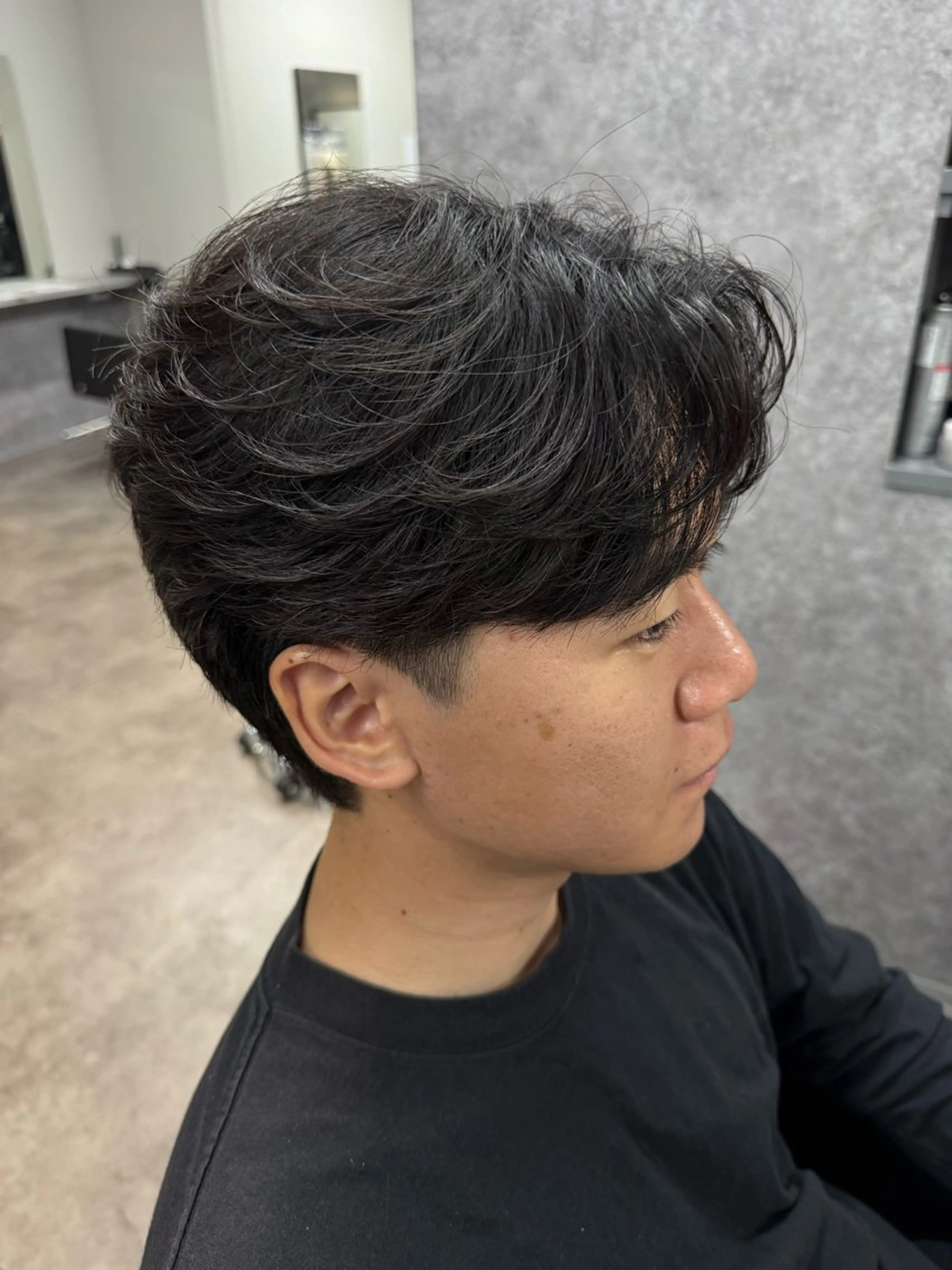 パーマ メンズ メンズパーマ ニュアンスパーマ カット パーマ 立川韓国メンズヘア ニュアンスパーマ安井のヘアスタイル