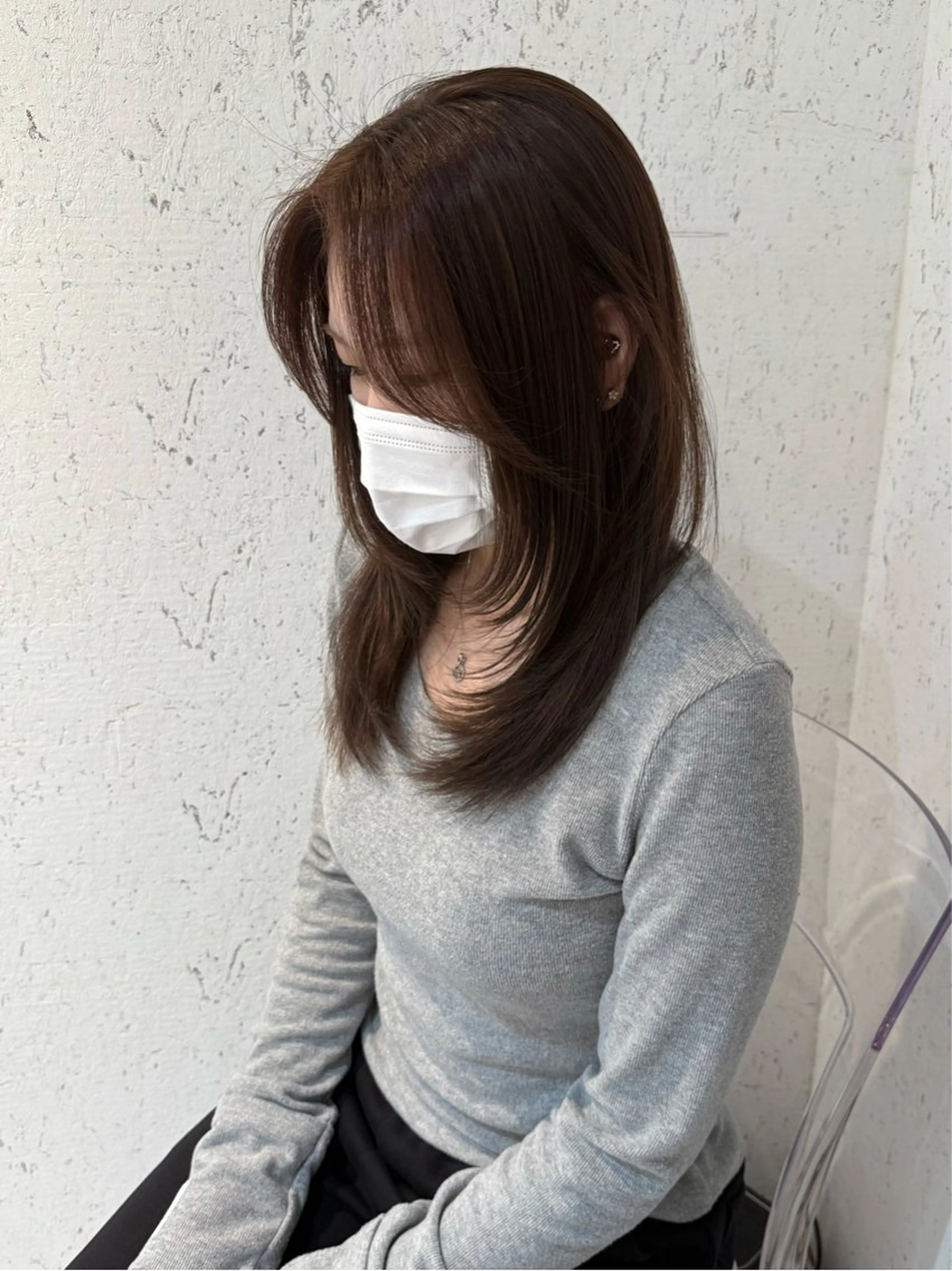 ミディアム カラー パーマ カット ヘアカラー 縮毛矯正 トリートメント mai / linoah˚✧のヘアスタイル