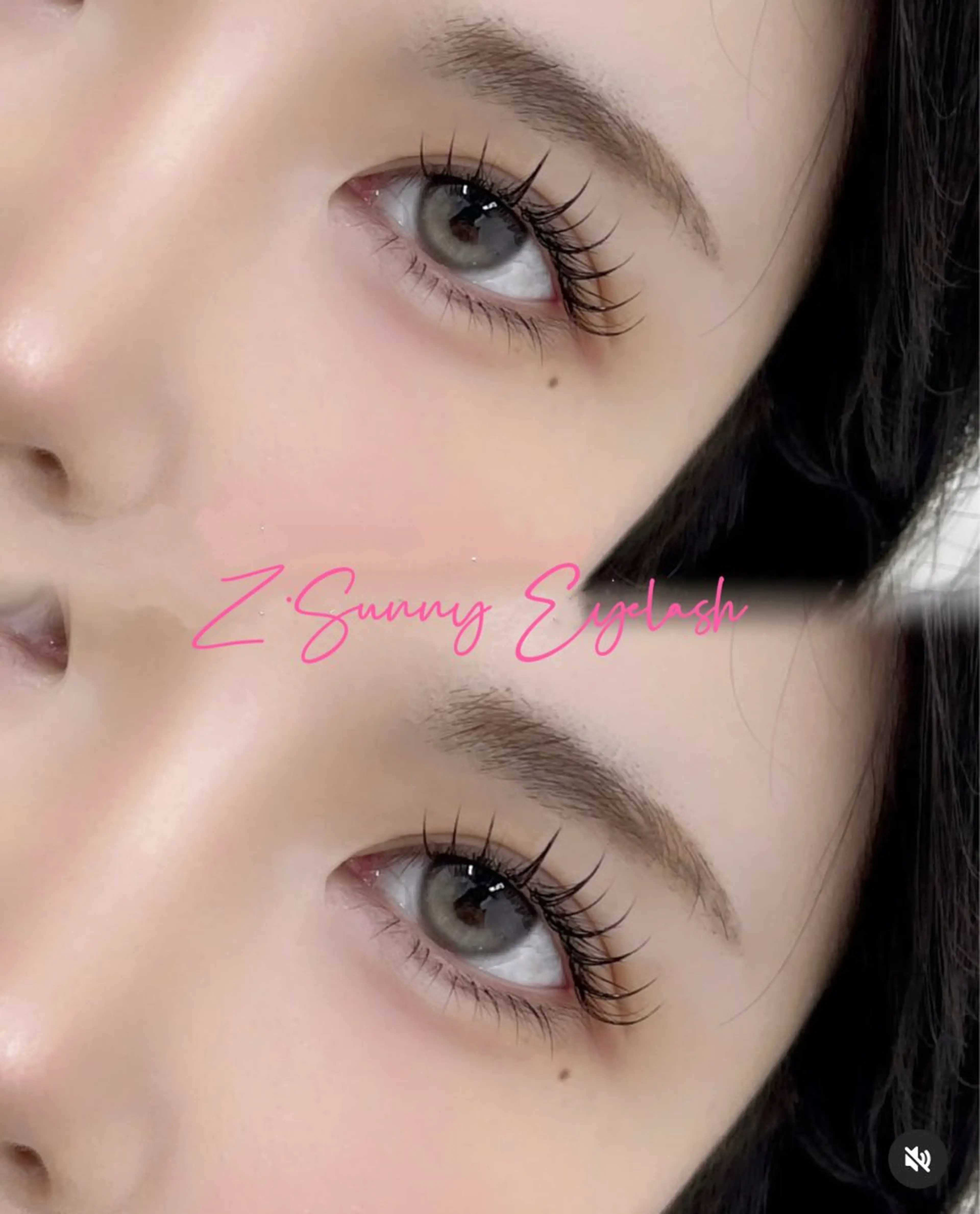 マツエク・マツパ 束感まつ毛 フラットラッシュ 韓国風マツエク ナチュラル 一重×まつ毛パーマ マツエク まつげ／パリジェンヌ 専門店【新小岩4分】のマツエク・マツパデザイン