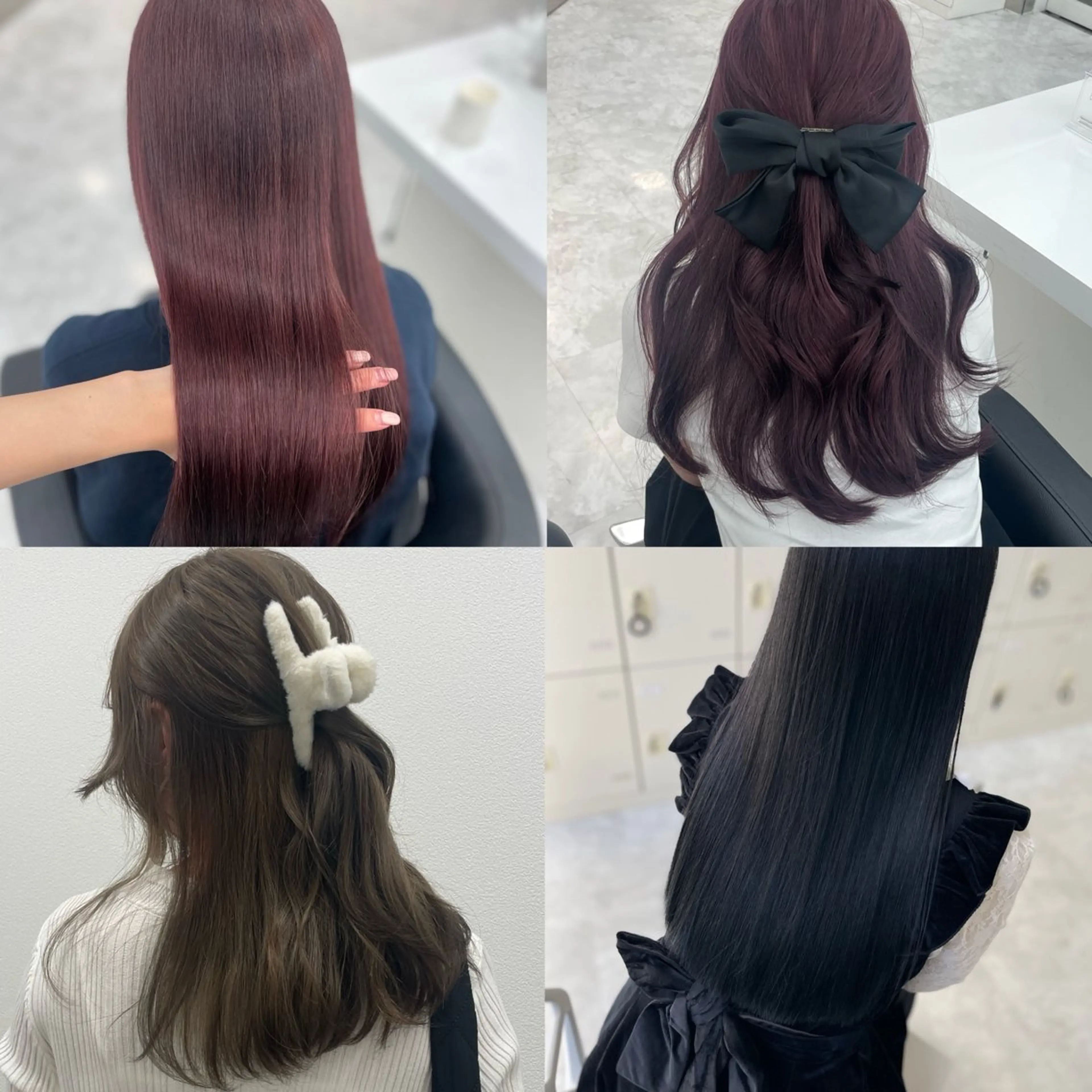 セミロング ヘアカラー MOE 福岡韓国ヘア✧︎のヘアスタイル