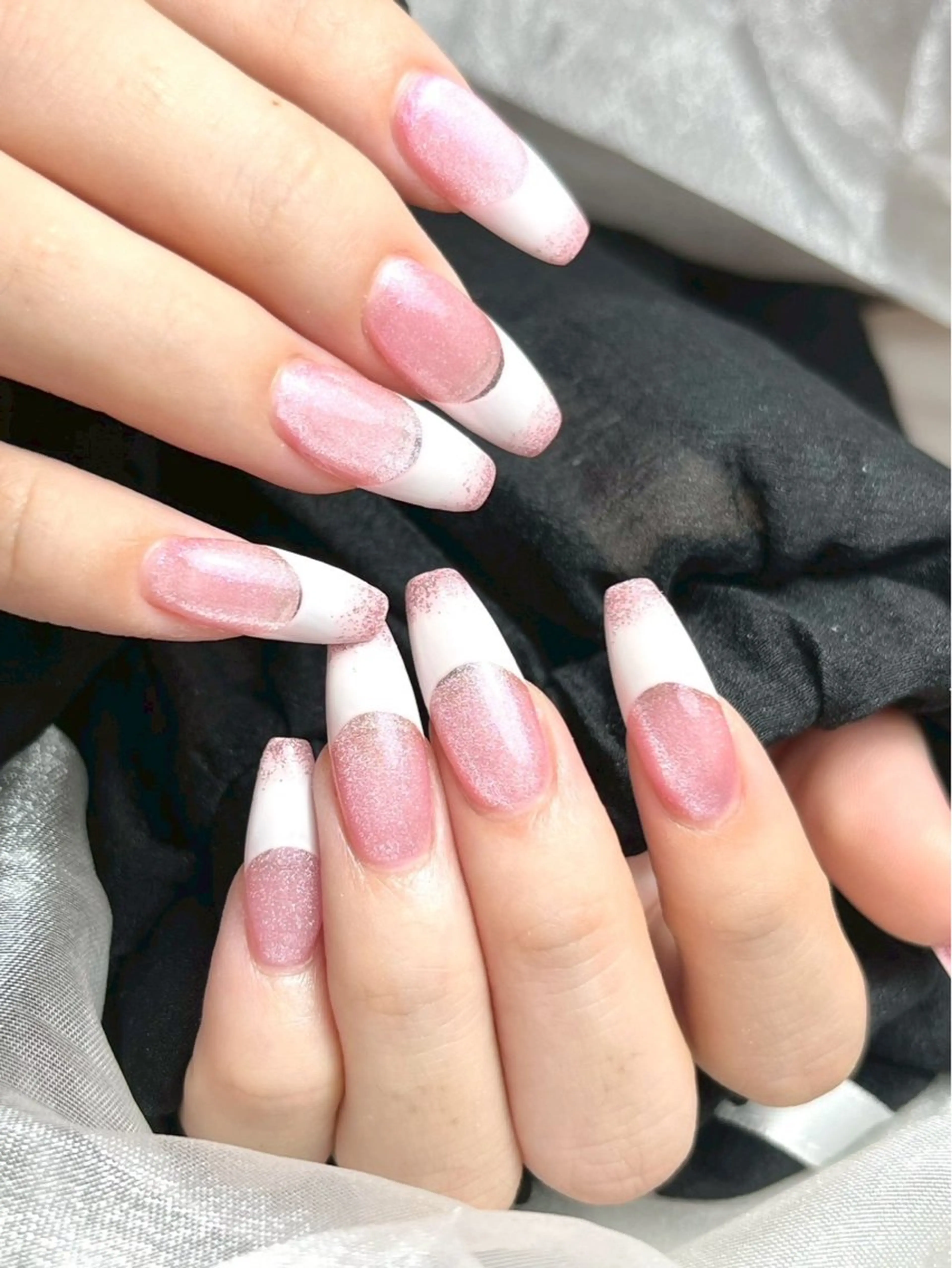 ネイル 長さ出し フレンチネイル ジェルネイル ネイルチップ Mia nail 【平尾駅すぐ】のネイルデザイン
