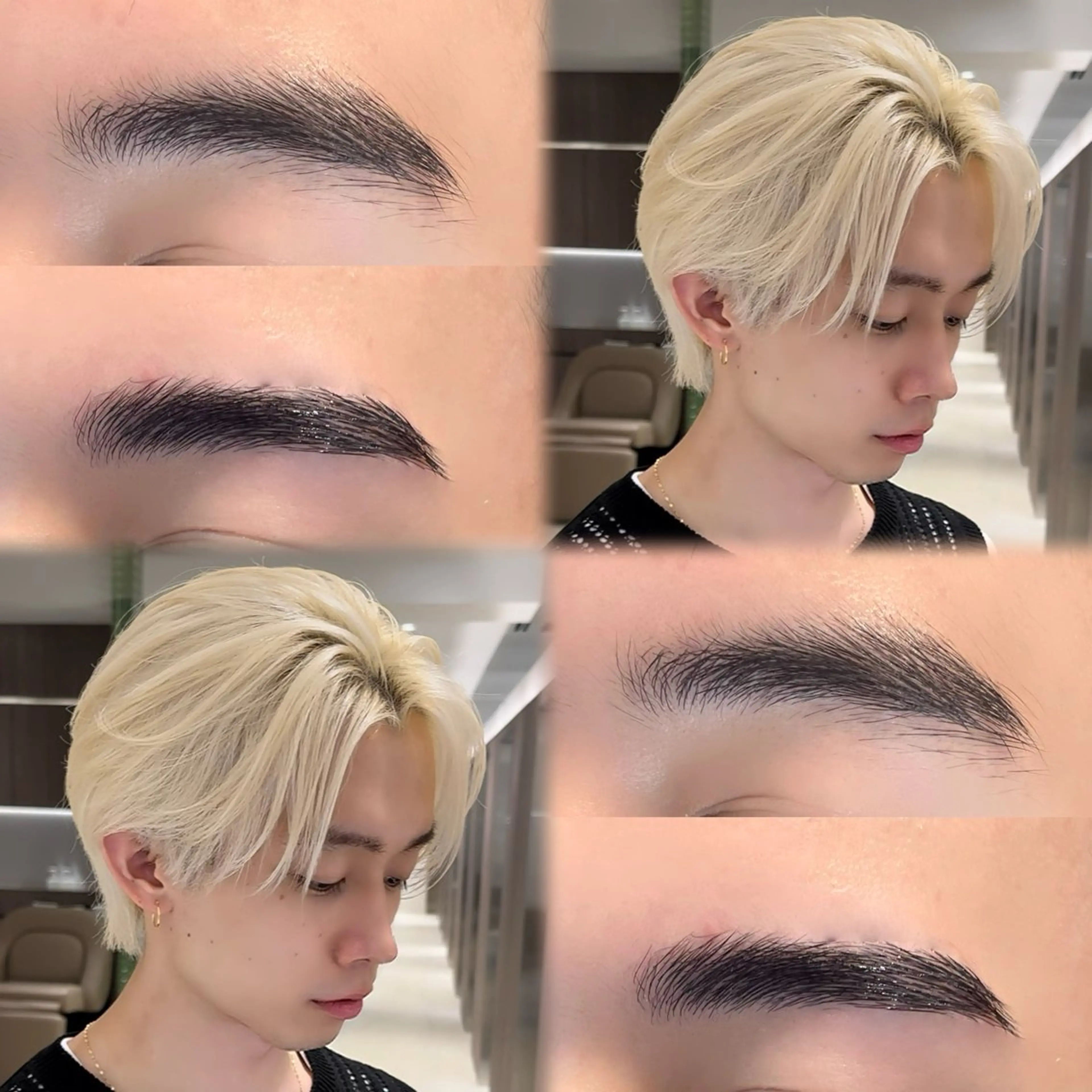 ✨オススメ✨【カット➕眉毛wax脱毛】※カットはセンターパート・マッシュのみ。⚠️注意事項有りの写真