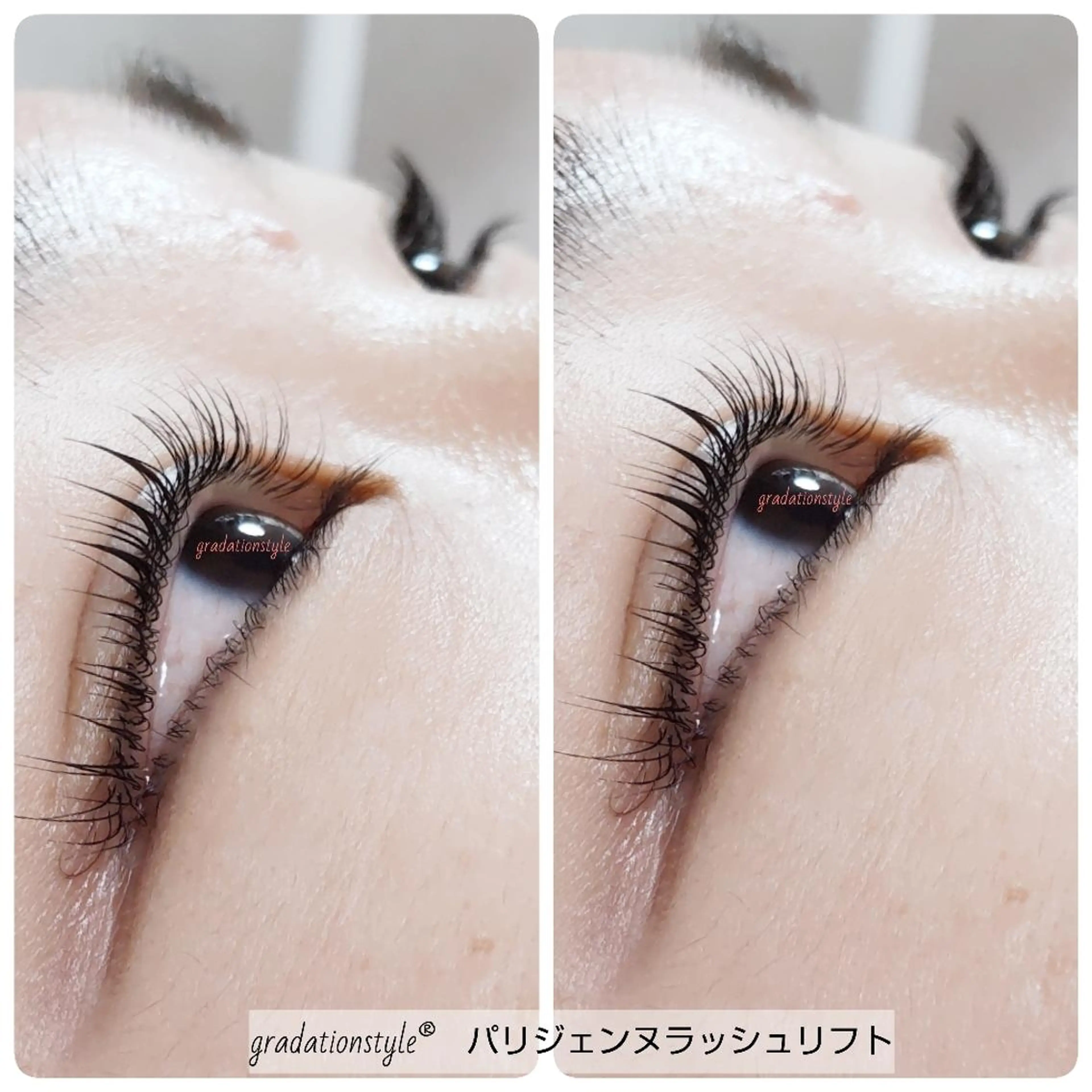 マツエク・マツパ パリジェンヌラッシュリフト 🎼グラデーション スタイル札幌♫*⁠✧のマツエク・マツパデザイン