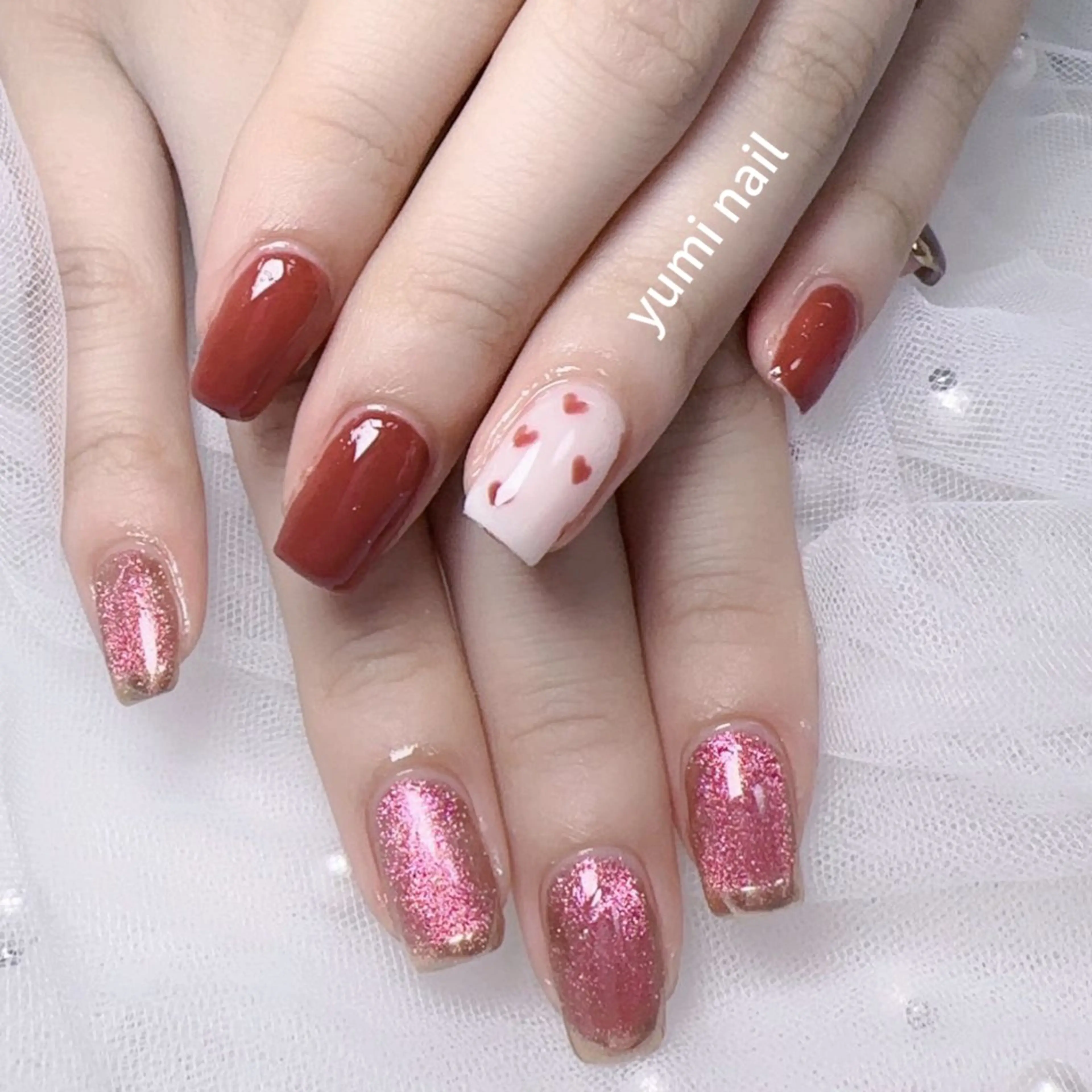 ネイル 𝐲𝐮𝐦𝐢🎀 長さ出しデザイン専門のネイルデザイン