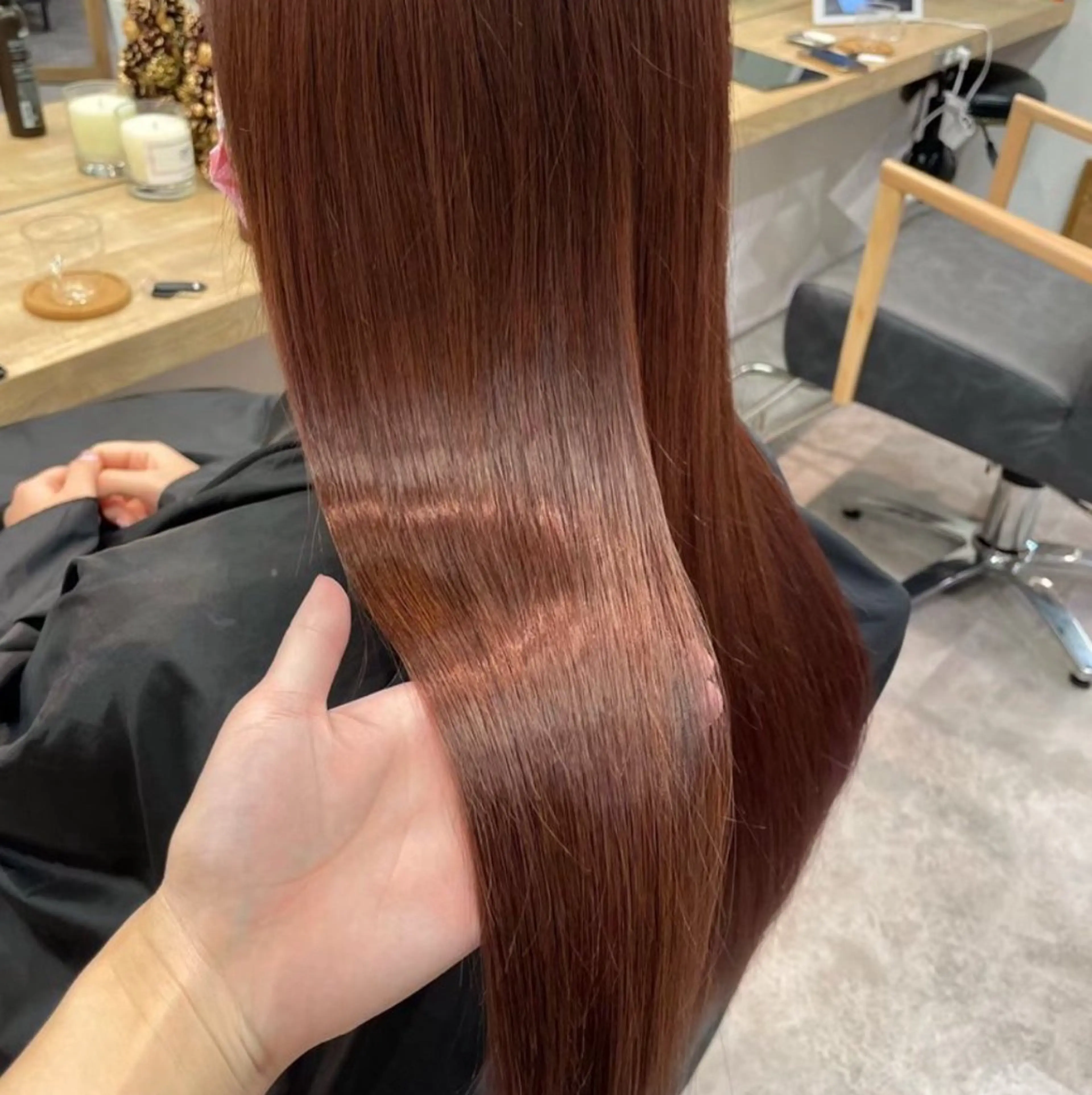 ロング カラー りん/暖色/レイヤー /エクステ/アレンジのヘアスタイル