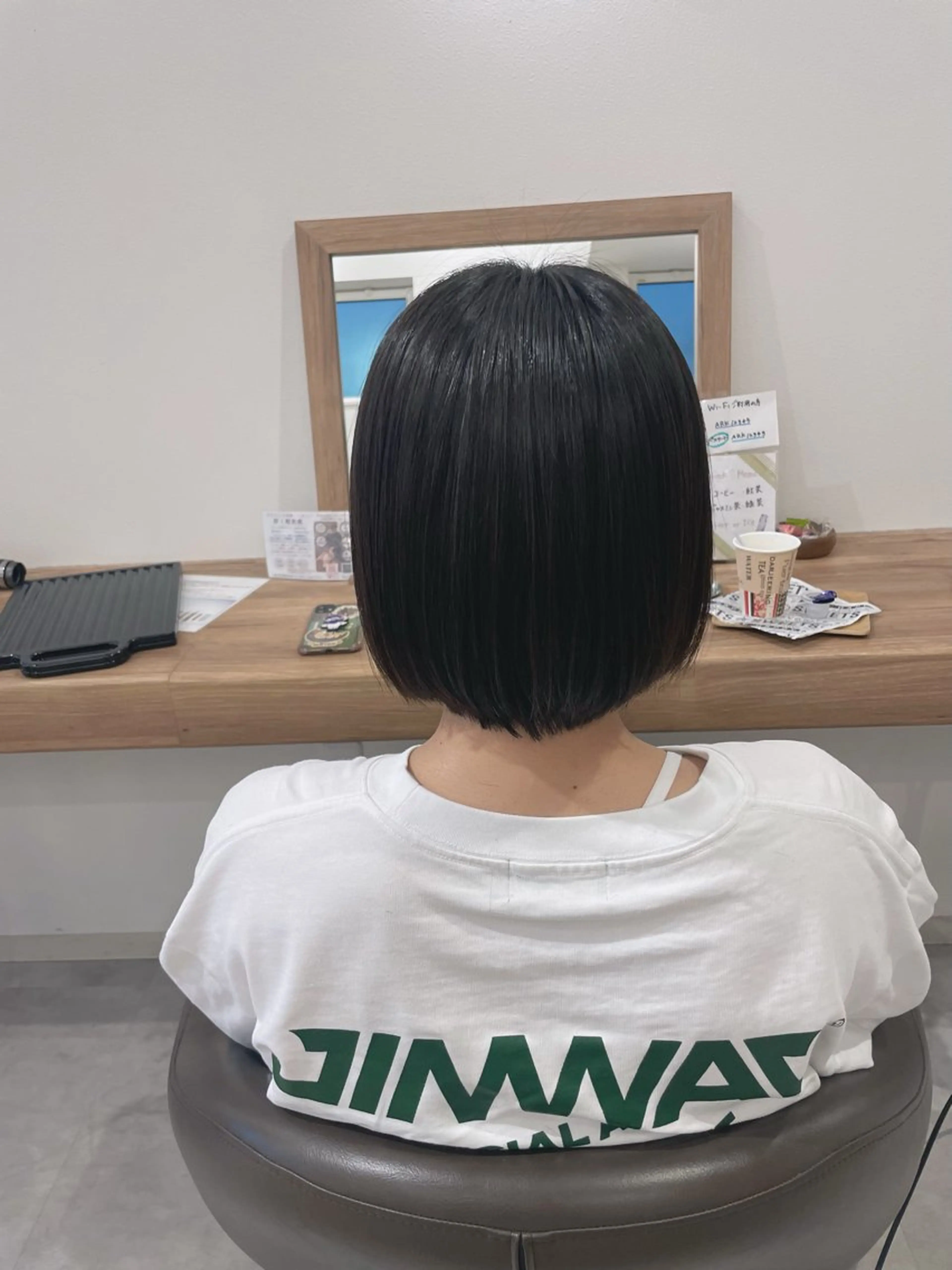 ミディアム パーマ 山越 美裕樹のヘアスタイル