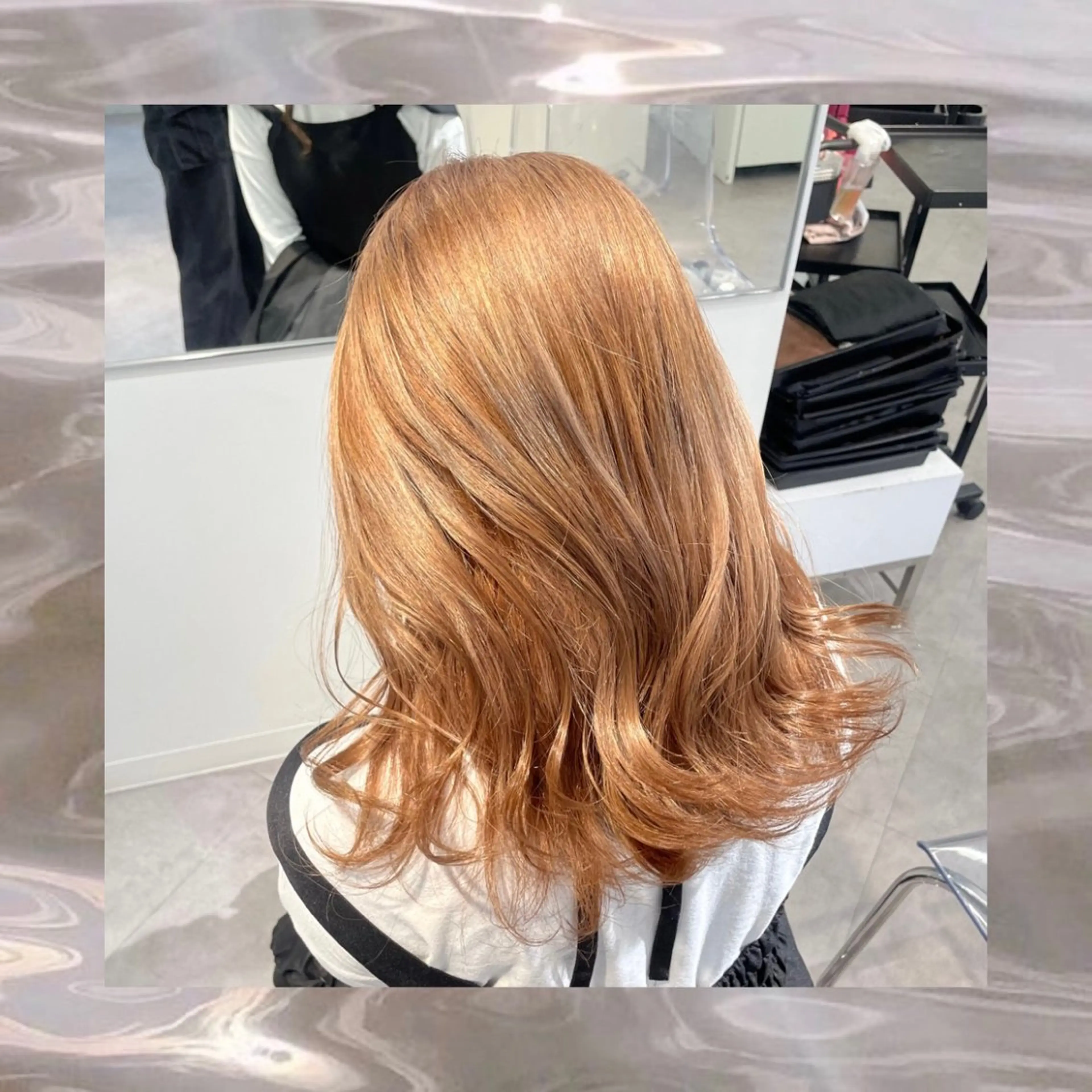 セミロング ヘアカラー レイヤーカット♡ グレージュ♡YUのヘアスタイル