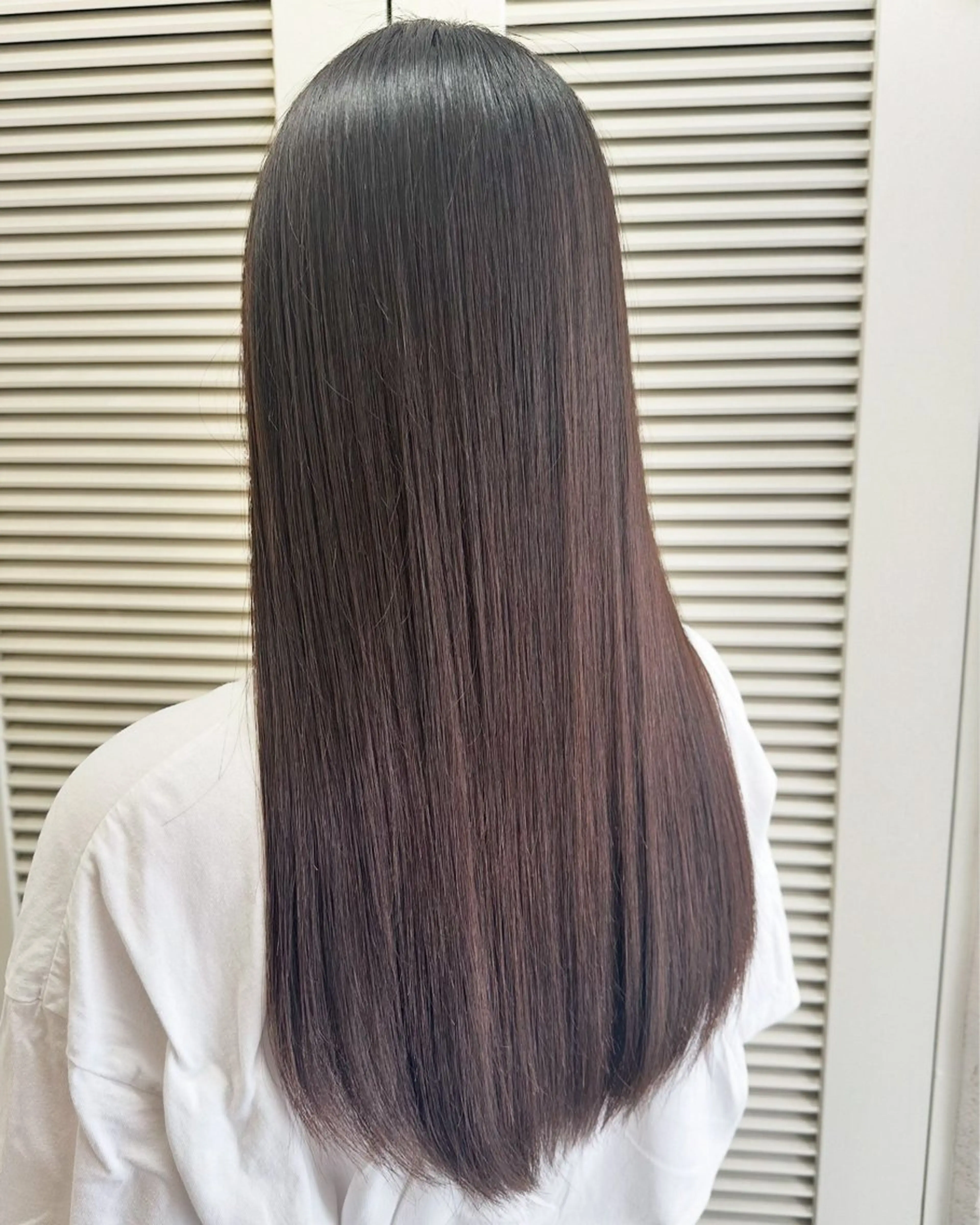 ロング パーマ 縮毛矯正 カット 縮毛矯正 トリートメント 草津駅近｜ MAYAのヘアスタイル