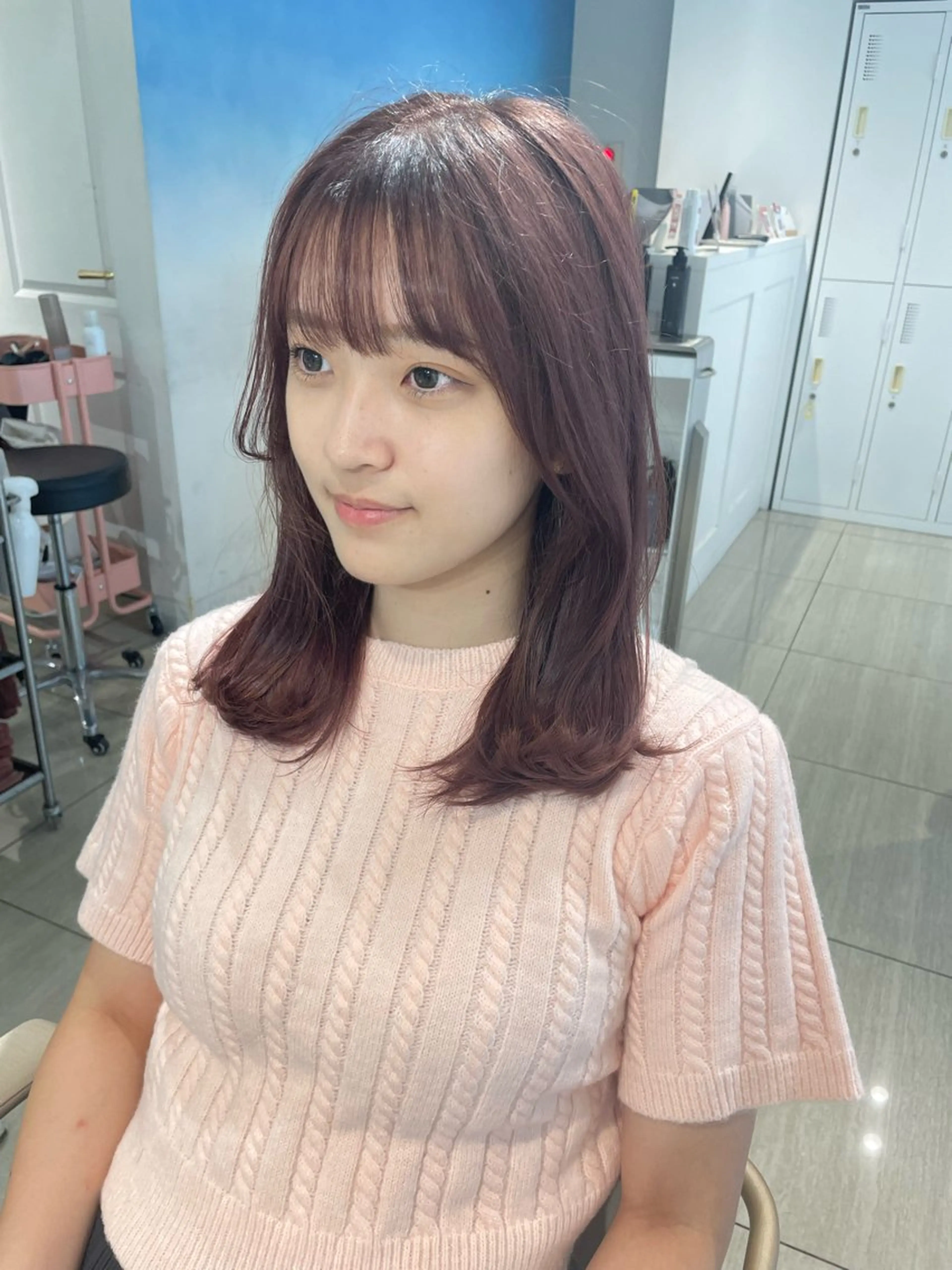 【🫧ポイント縮毛矯正🫧】顔まわり縮毛矯正の写真