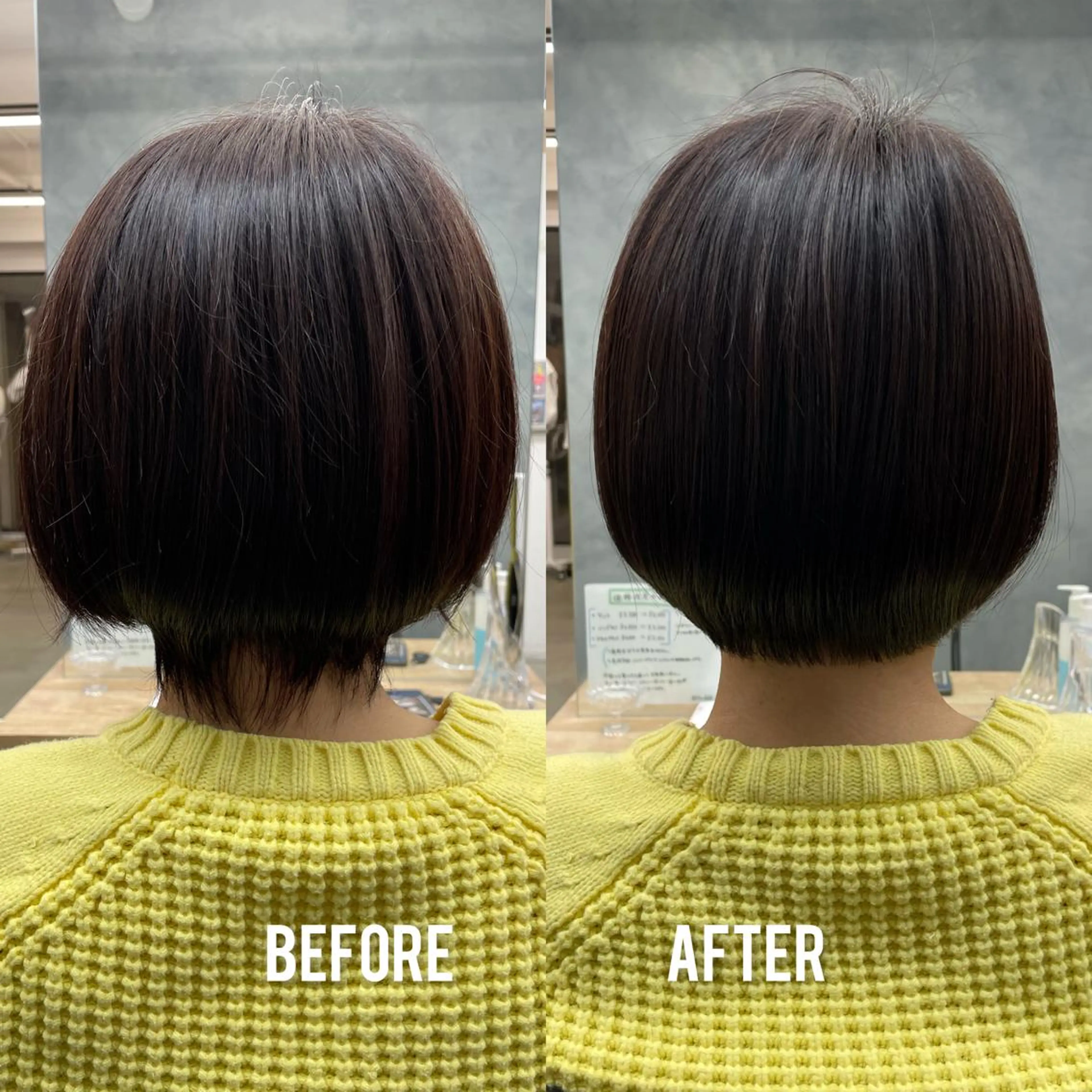 ショート ボブ ショートヘア 黒田 優衣のヘアスタイル