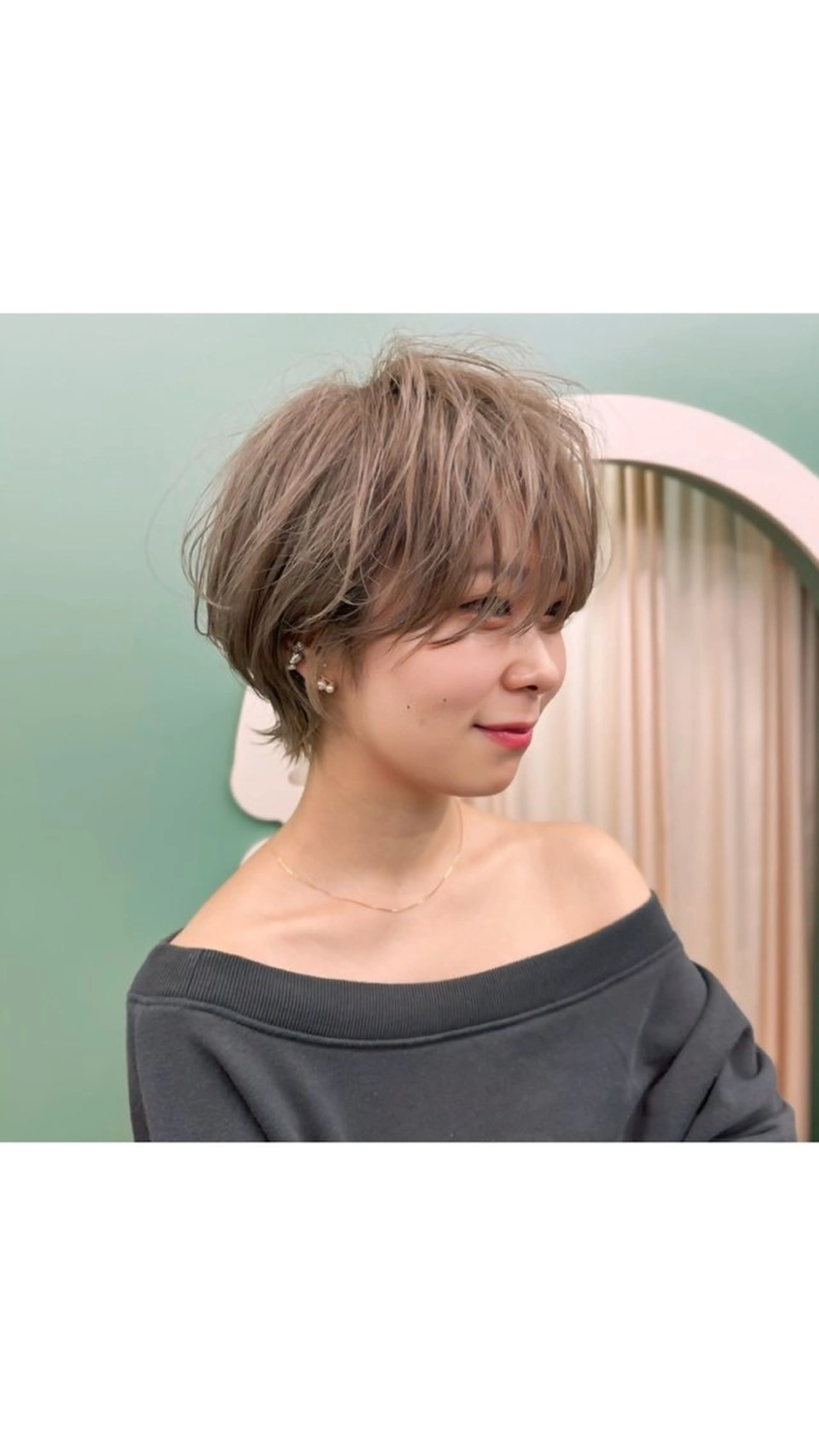 ショート カラー カット ヘアカラー 🌟TOSHI/透明 感カラー/ショートのヘアスタイル
