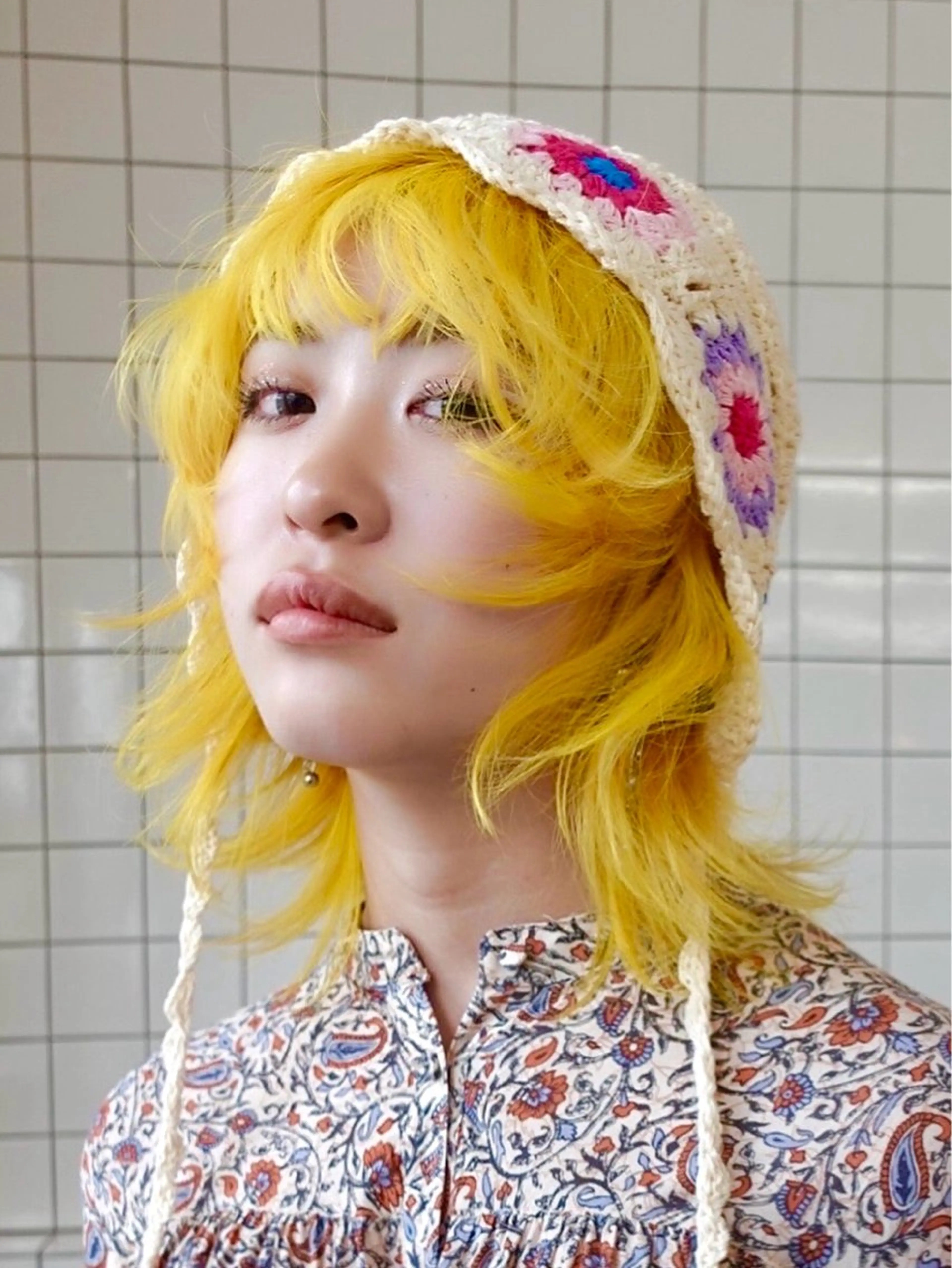 ミディアム カラー ブリーチ ブロンド ケアブリーチ 透明感カラー ダブルカラー レイヤー専門家 ダブルカラー修のヘアスタイル
