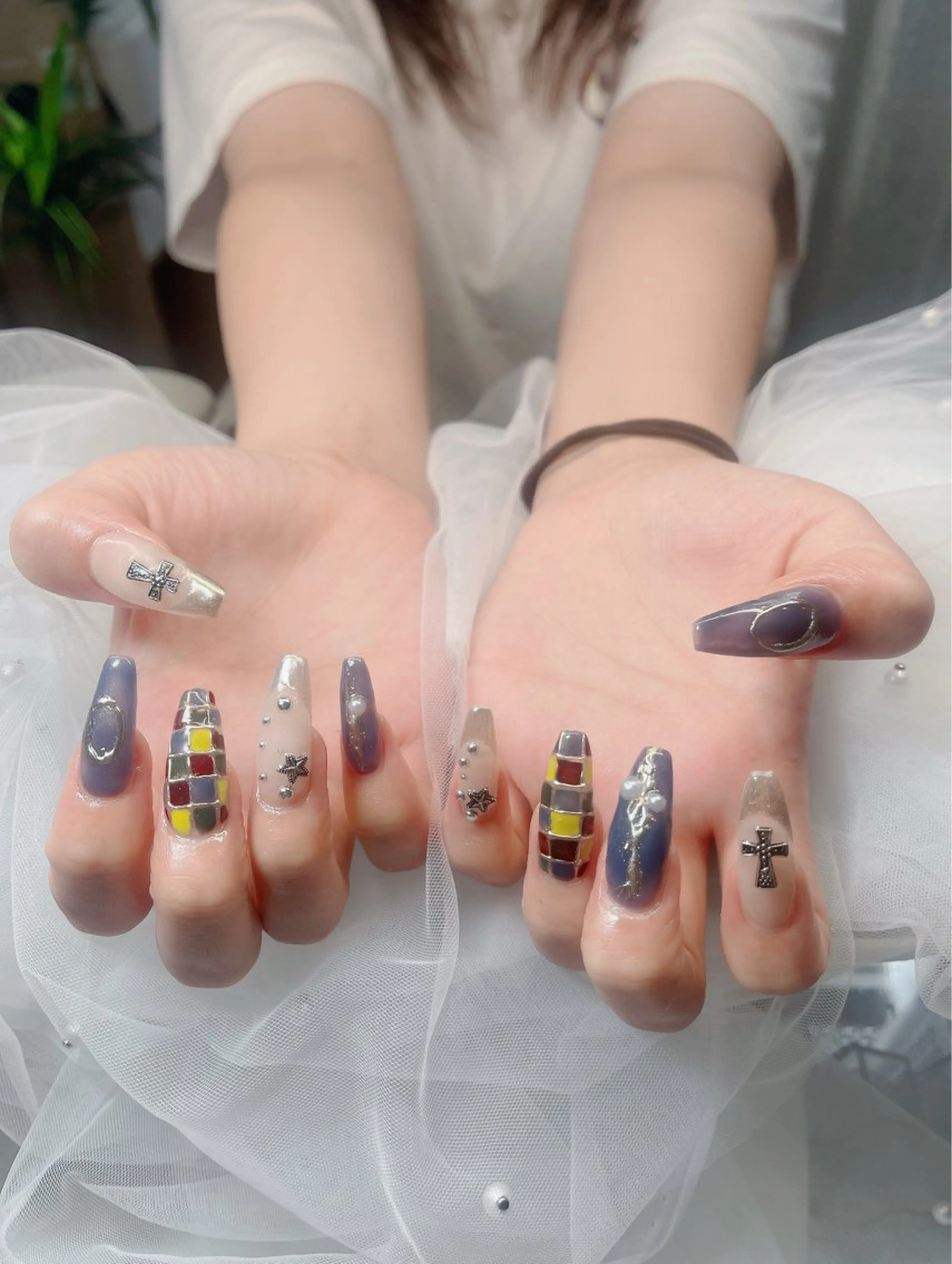 ネイル ハイネイル 自宅サロンのネイルデザイン