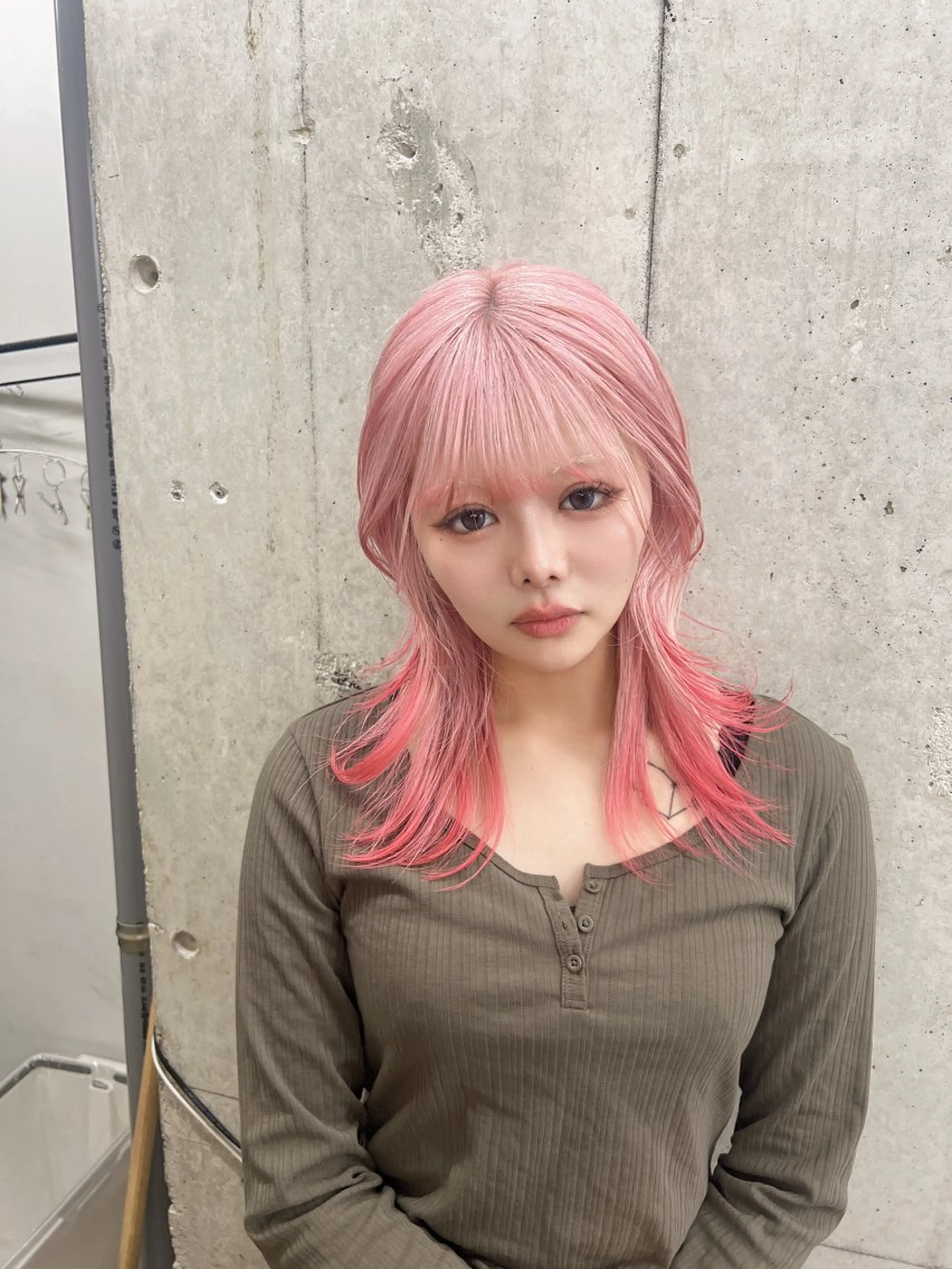 ミディアム ヘアカラー ハイトーン専門美容師 kimutaのヘアスタイル