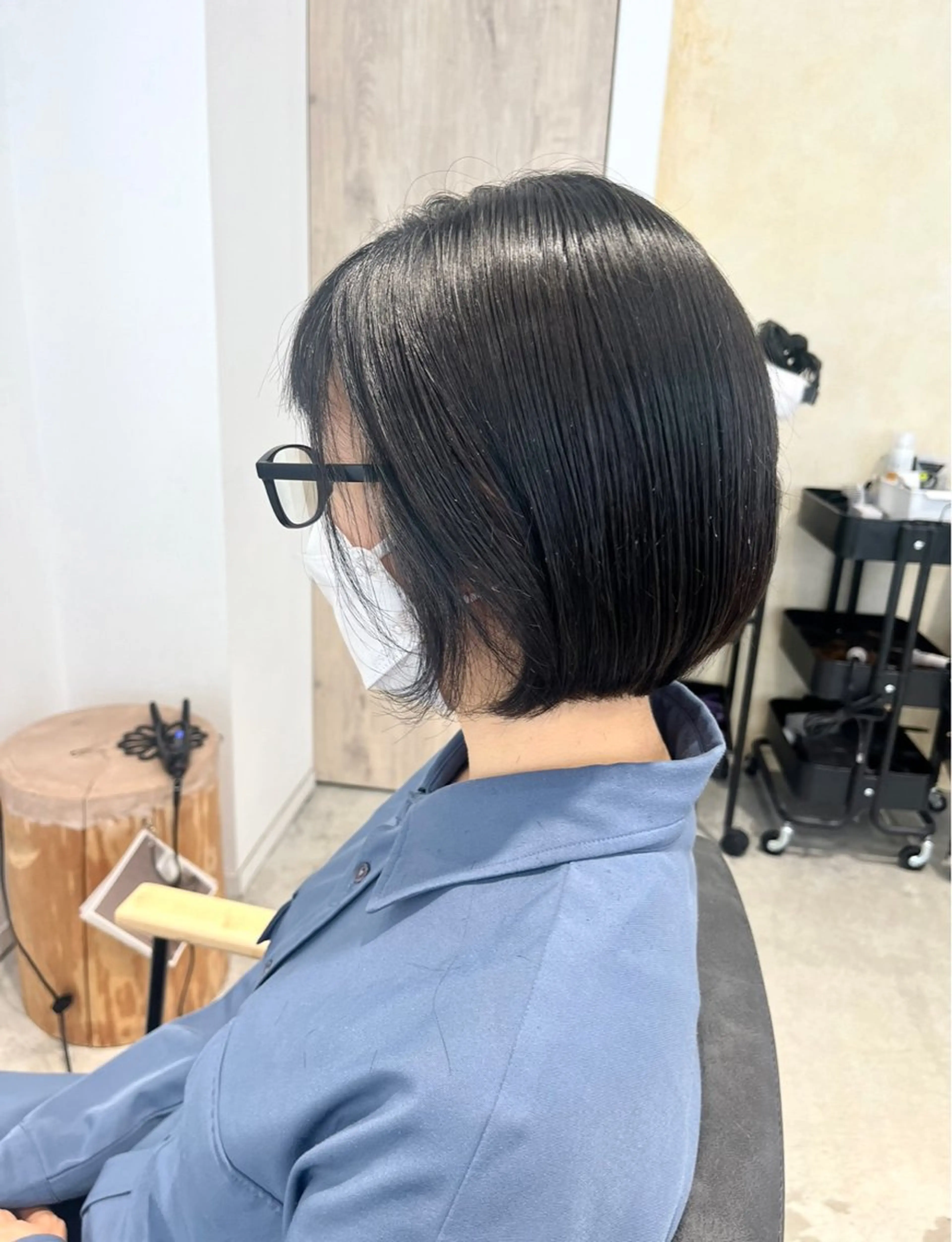 ショート カット 縮毛矯正 トリートメント ボブ/美髪矯正 /佐藤　奈巳のヘアスタイル