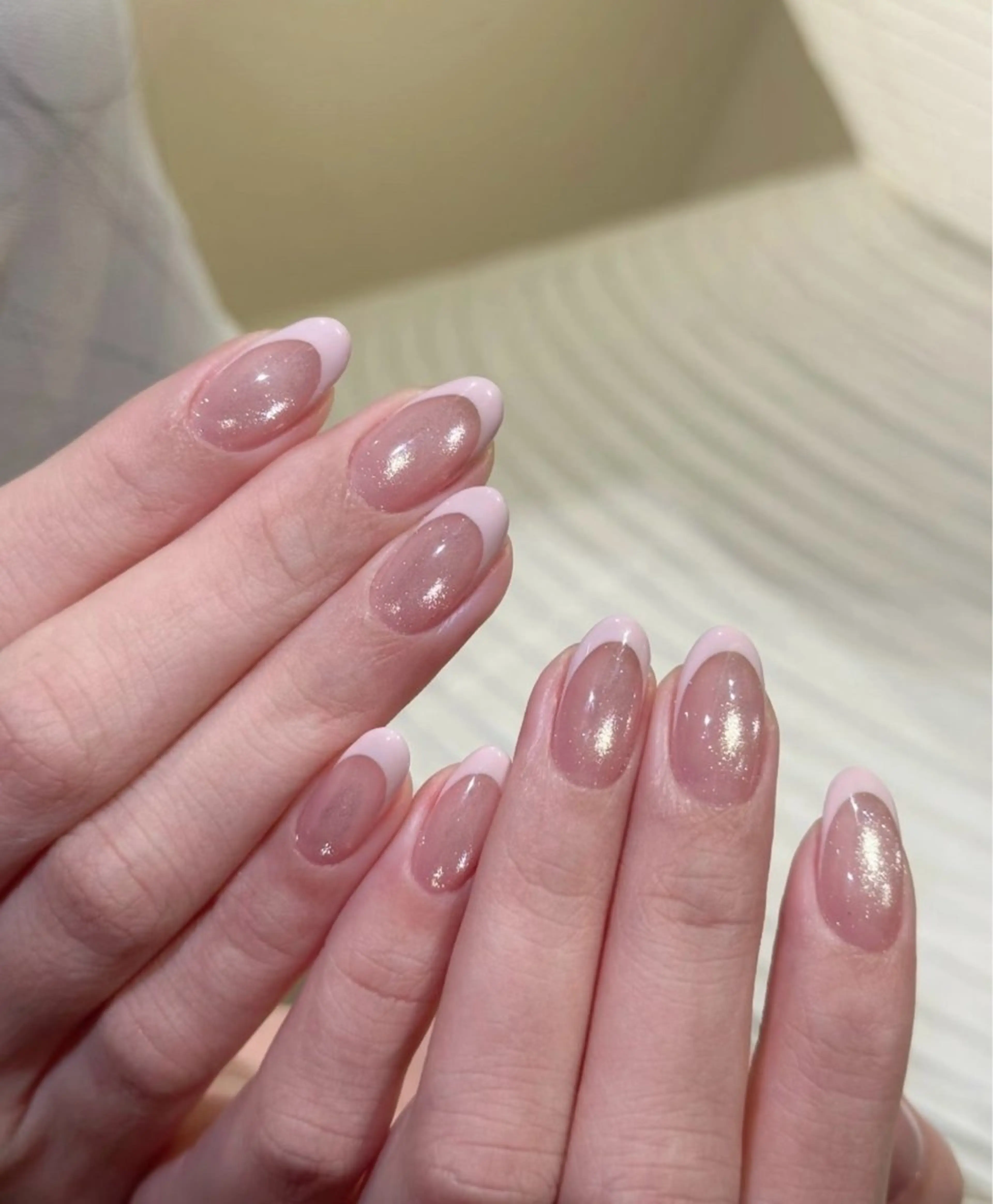 ネイル フレンチネイル ハンドネイル 長さだし専門店 M2　rikaのネイルデザイン