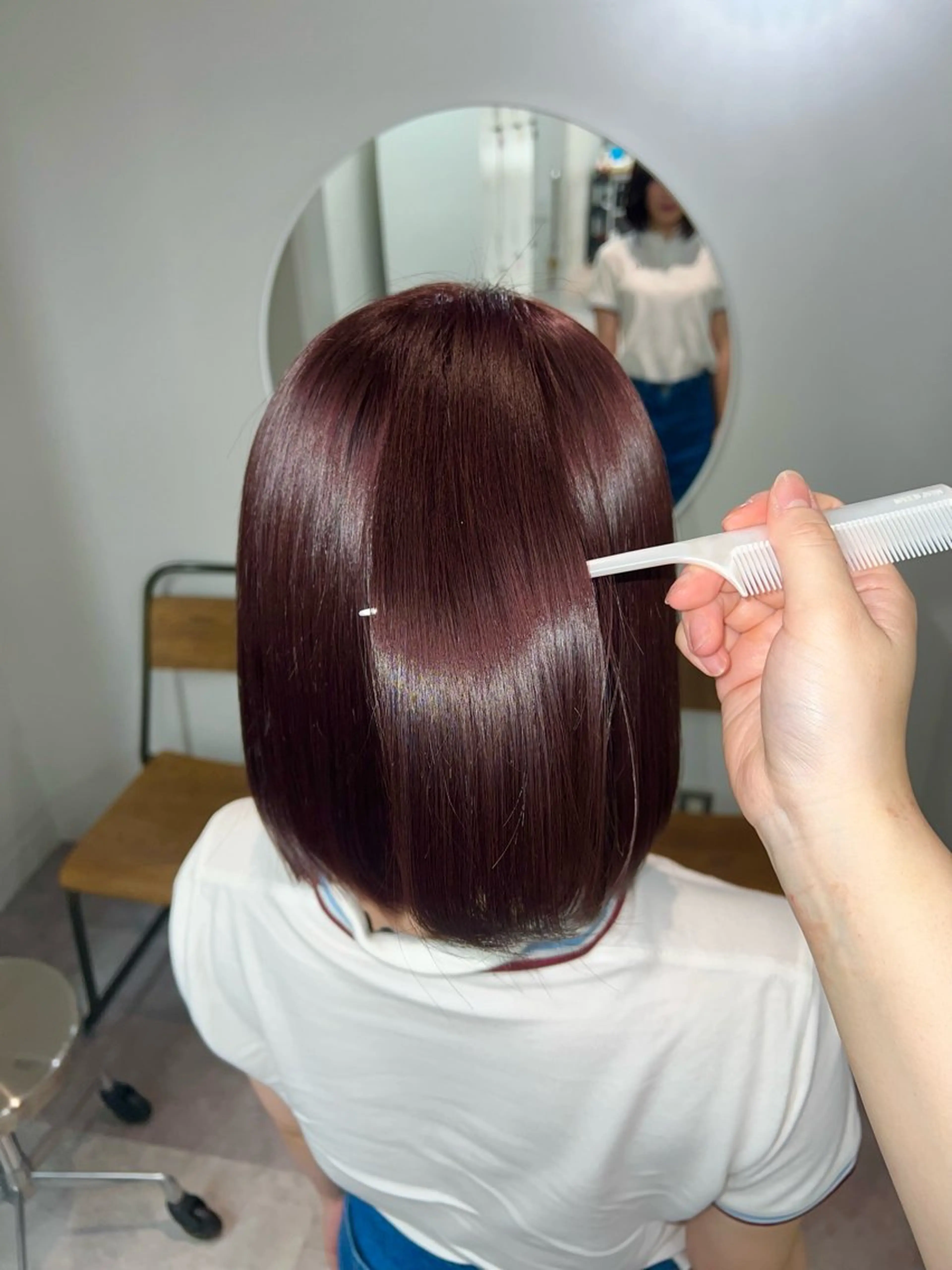 ミディアム カラー ミディアムパーマ ブリーチ ブラウンカラー ピンクカラー ピンクブラウン 池袋🍭AYAKA/ カラーモデル募集💗のヘアスタイル