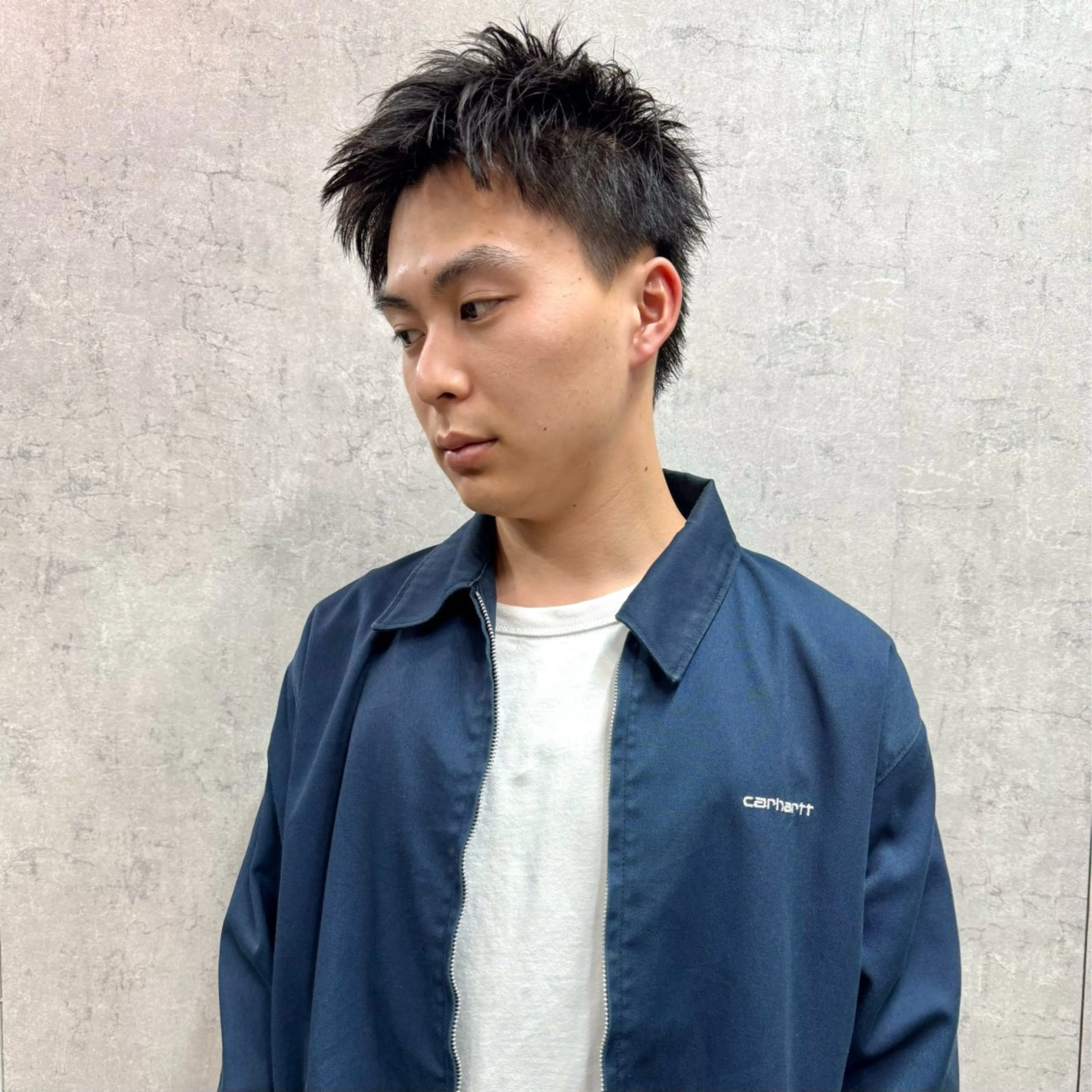 ショート パーマ メンズ アップバング メンズパーマ メンズショート スパイキーショート ショートヘア 【池袋/スパイキー ショート】ⓝⓘⓜⓤのヘアスタイル