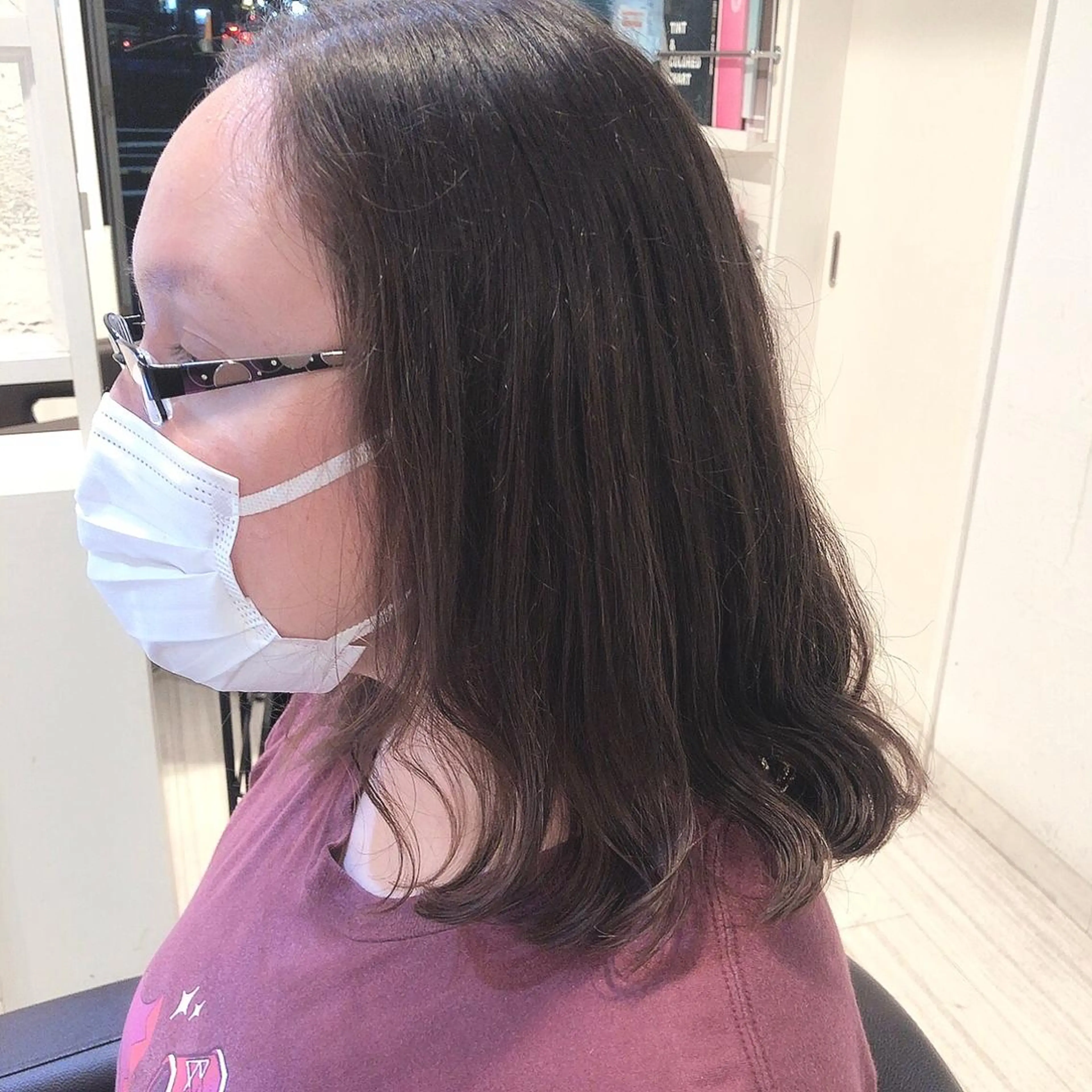 ミディアム 髪質改善&ストレート ✂︎鈴木青樹のヘアスタイル
