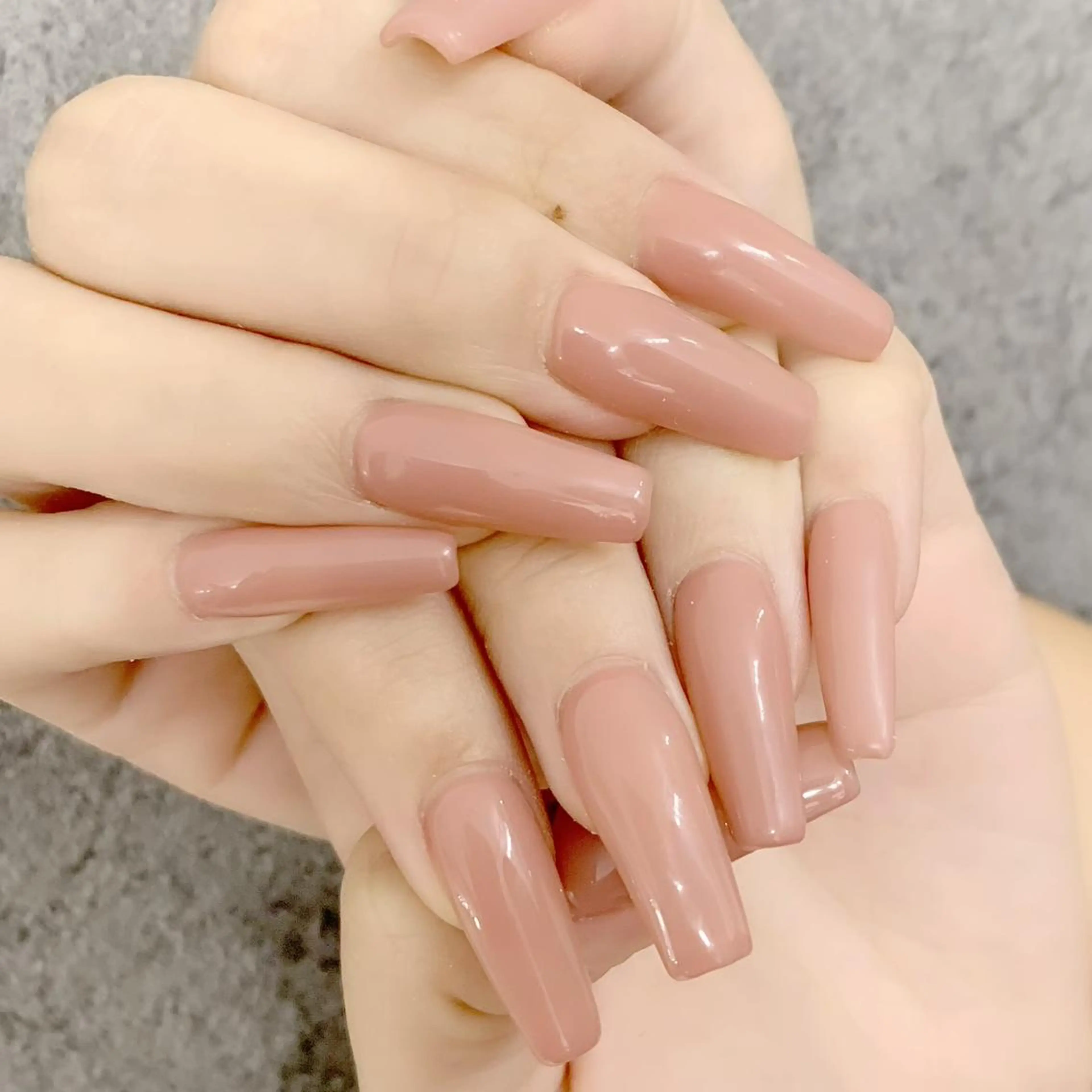 ネイル マツエク・マツパ ワンカラーネイル スカルプネイル 山田 真里のネイルデザイン