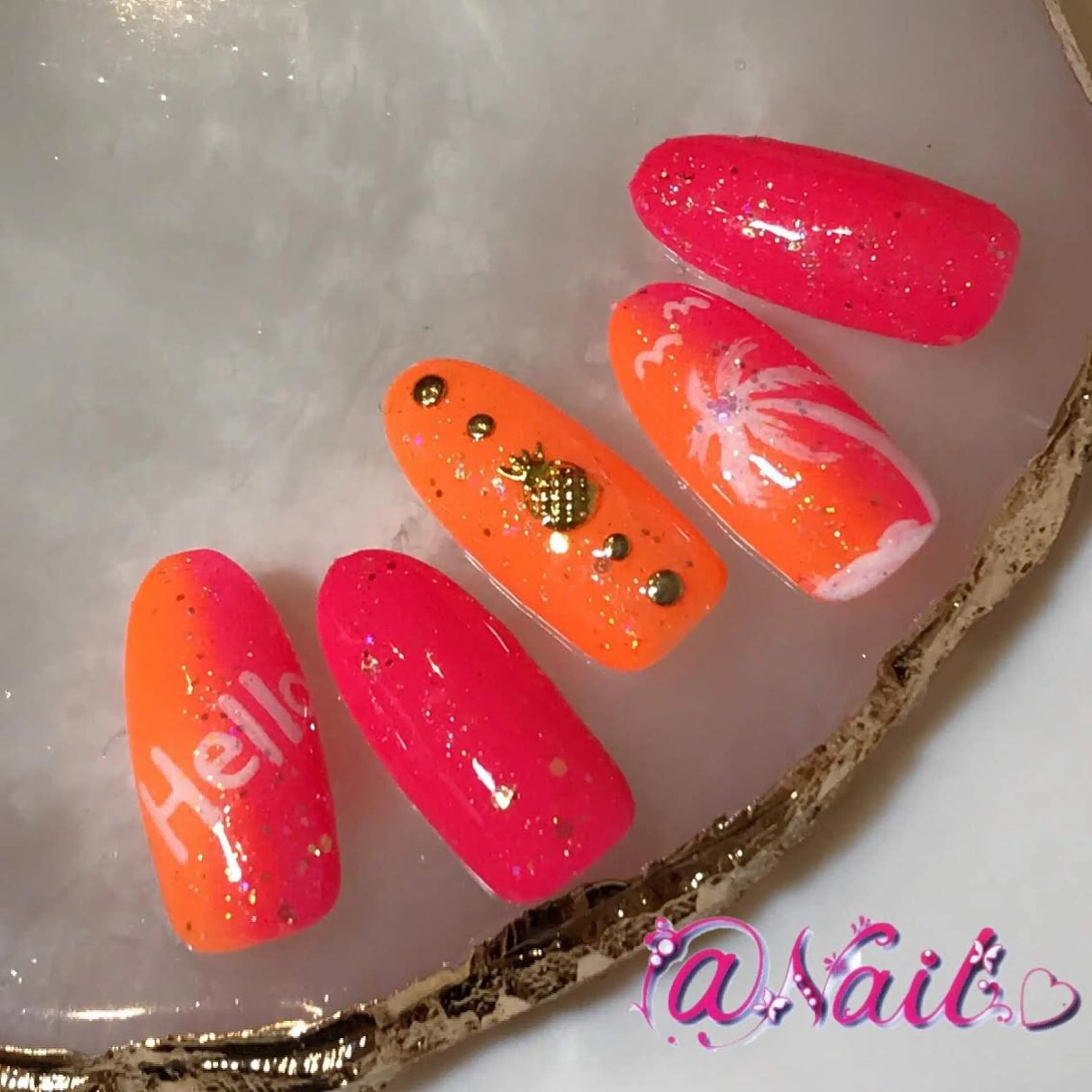 ネイル ネイルチップ 小尾 栞のネイルデザイン